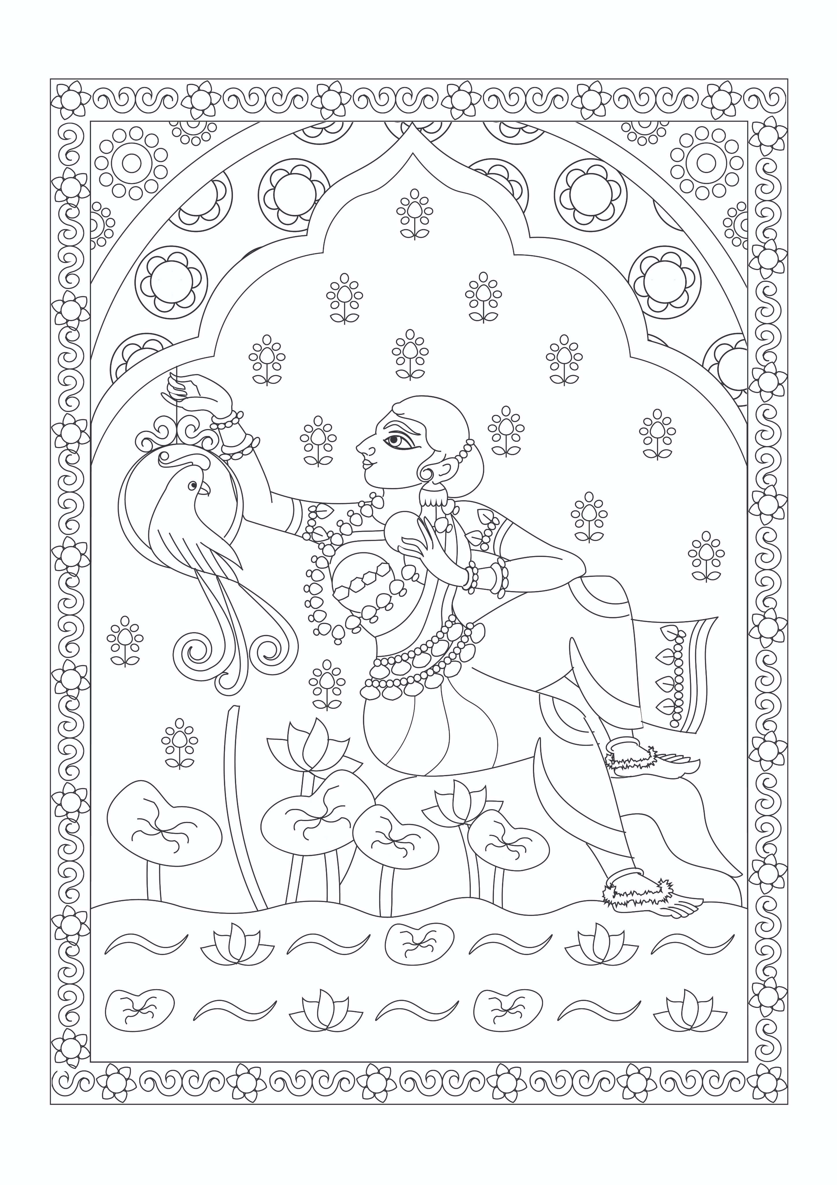 Arts of India Colouring Book