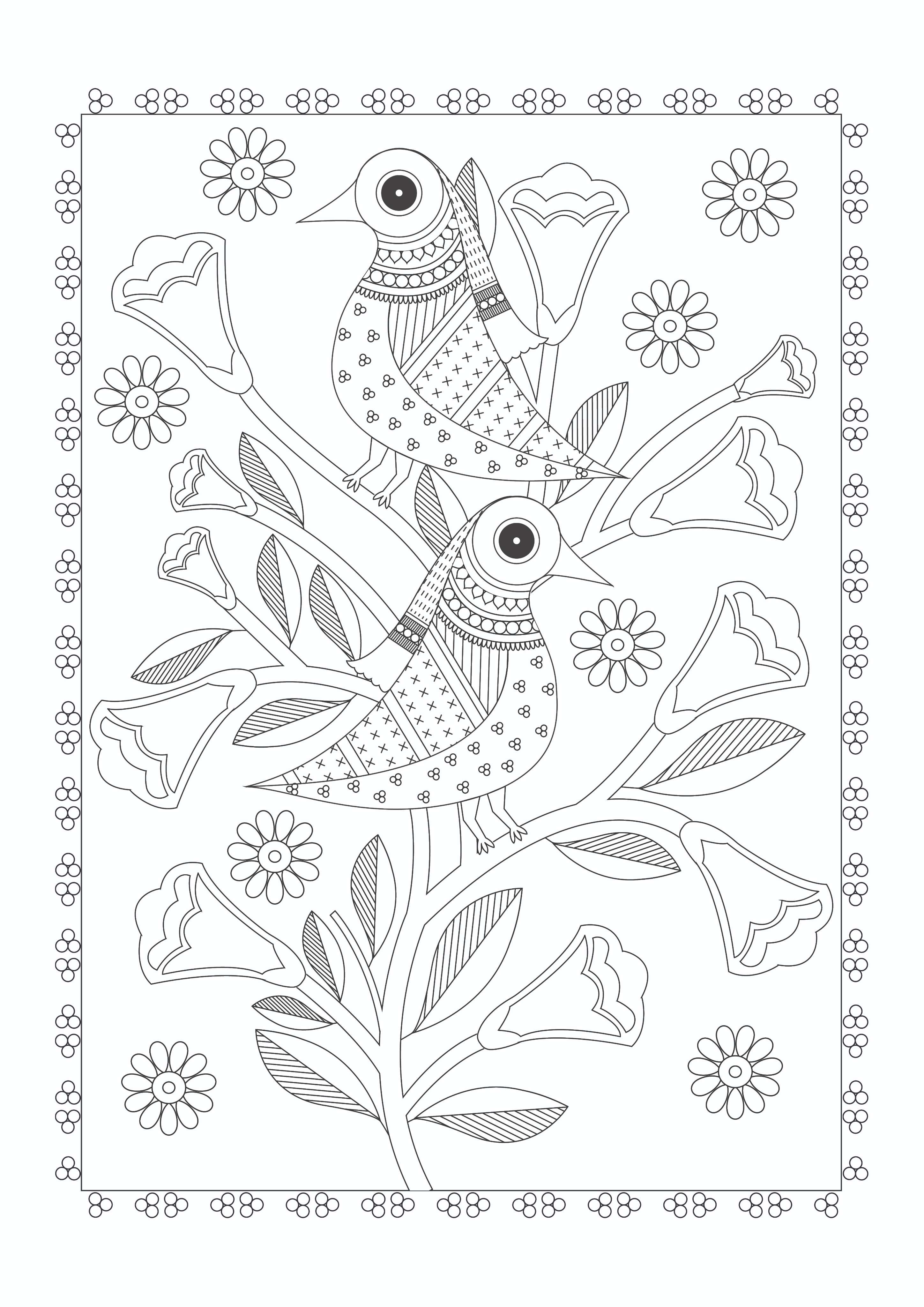 Arts of India Colouring Book