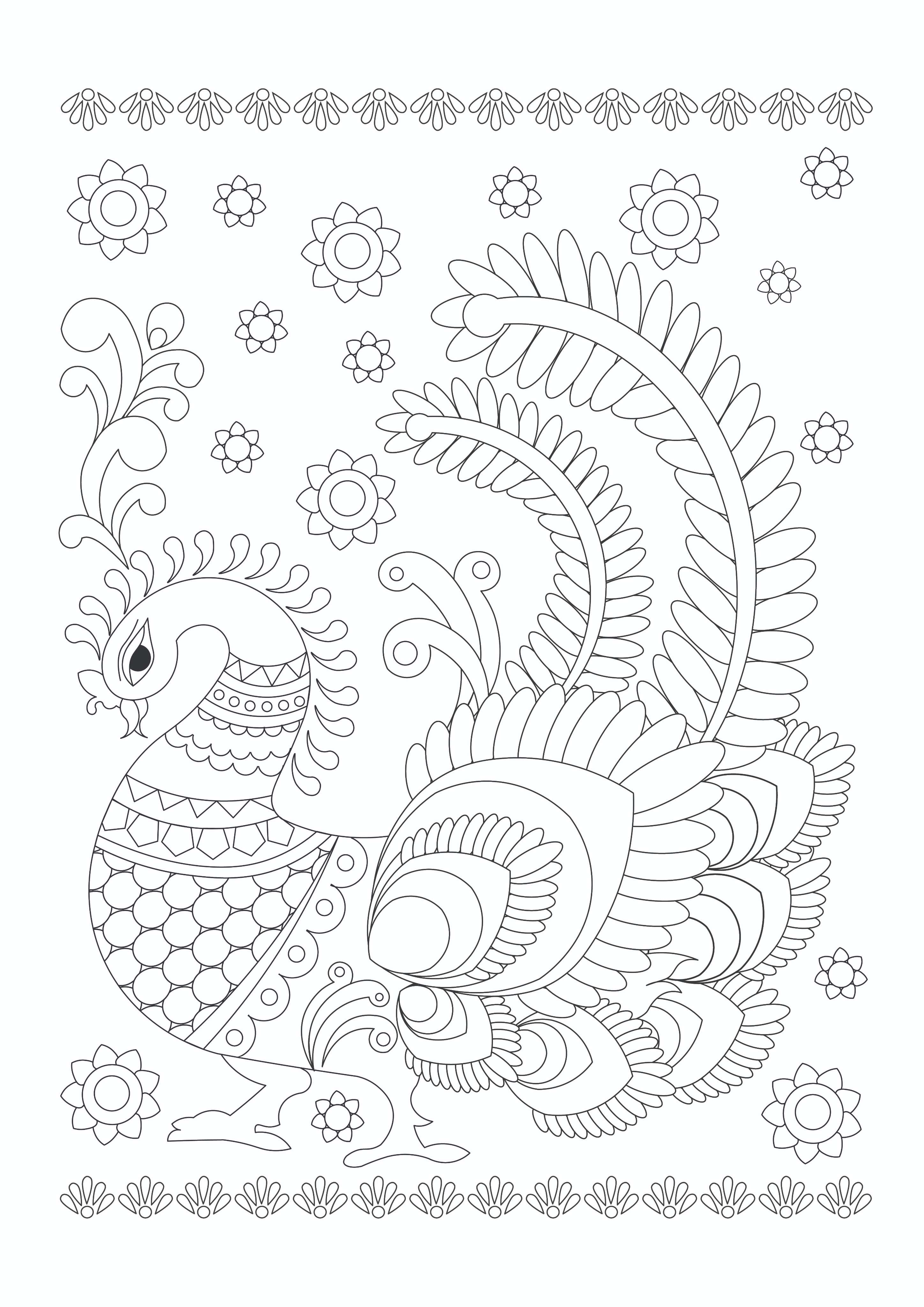 Arts of India Colouring Book