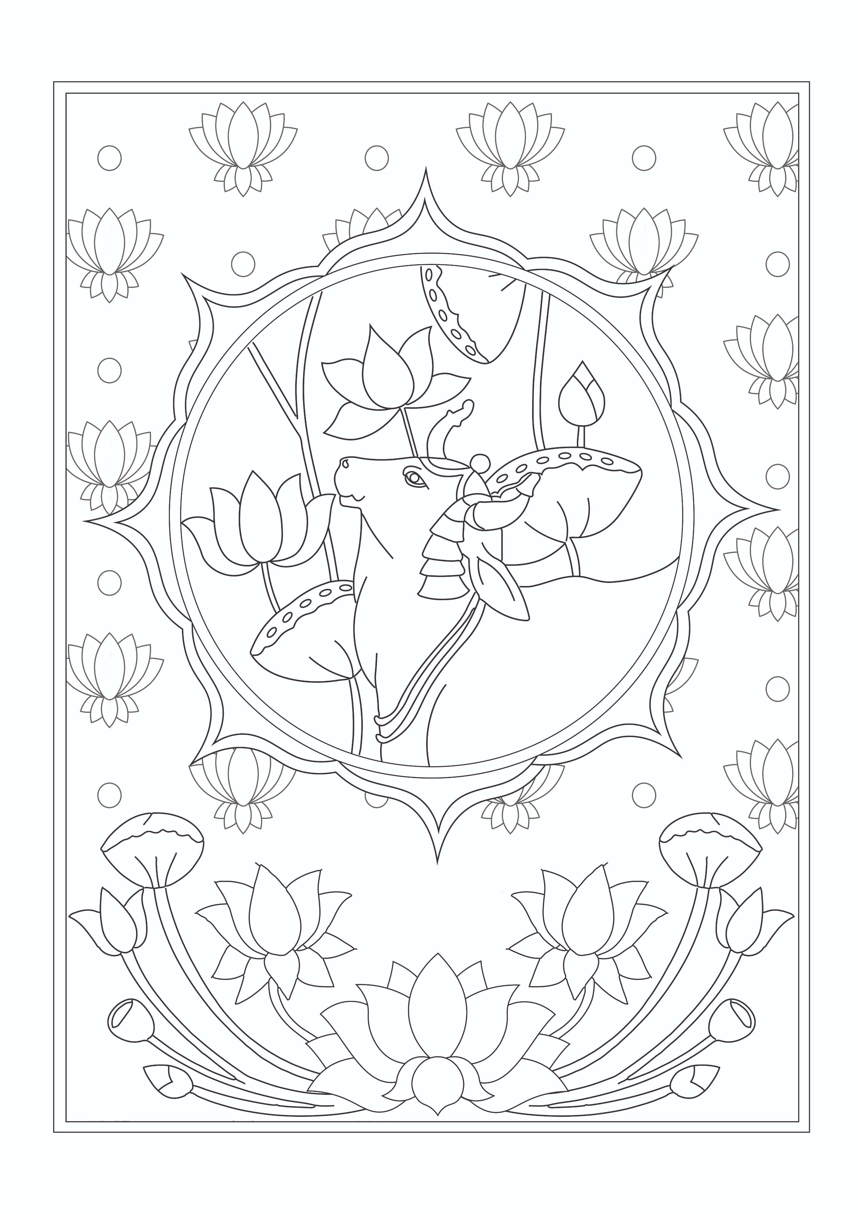 Arts of India Colouring Book