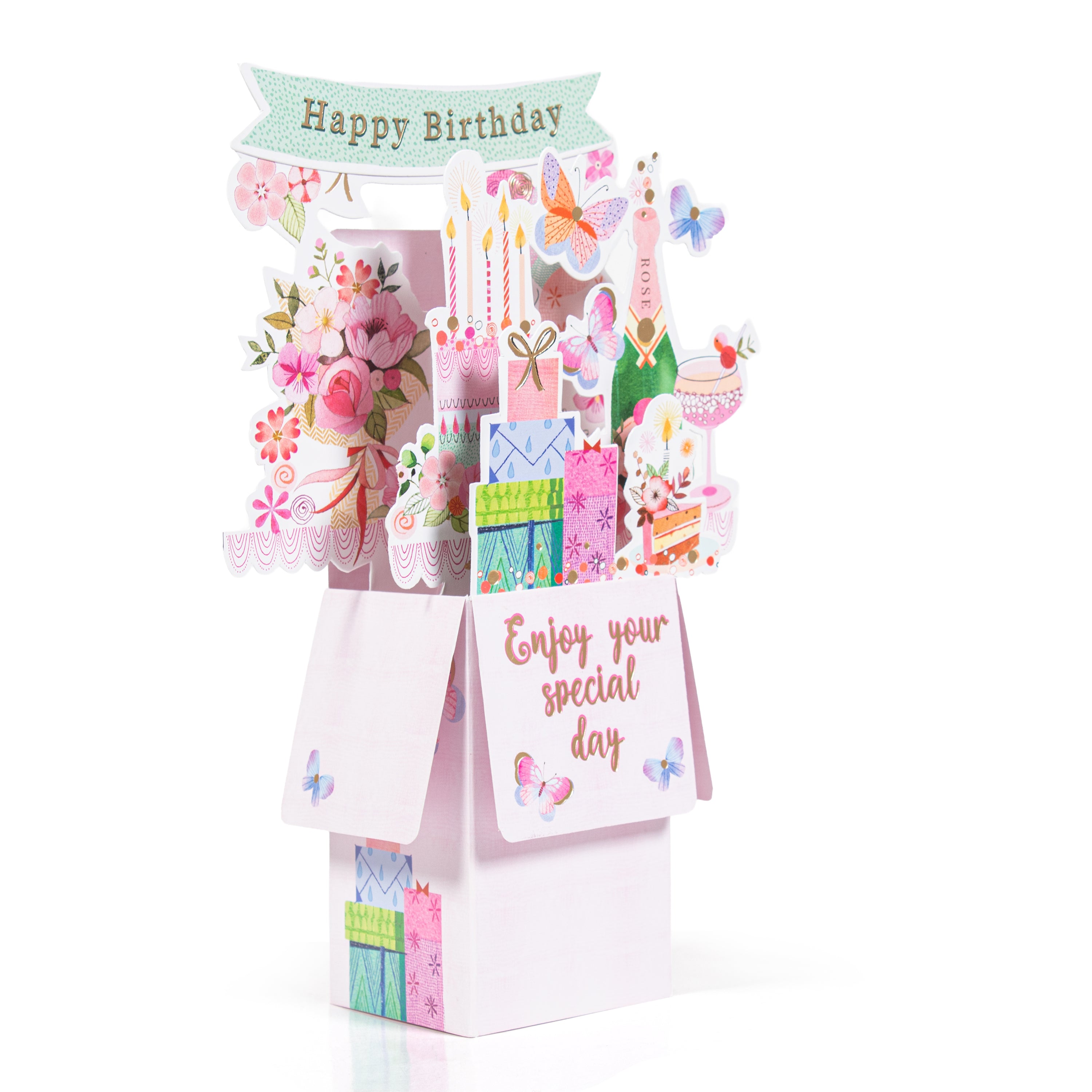 3D Pop Up Birthday Card and Envelope - Your Special Day 1pc