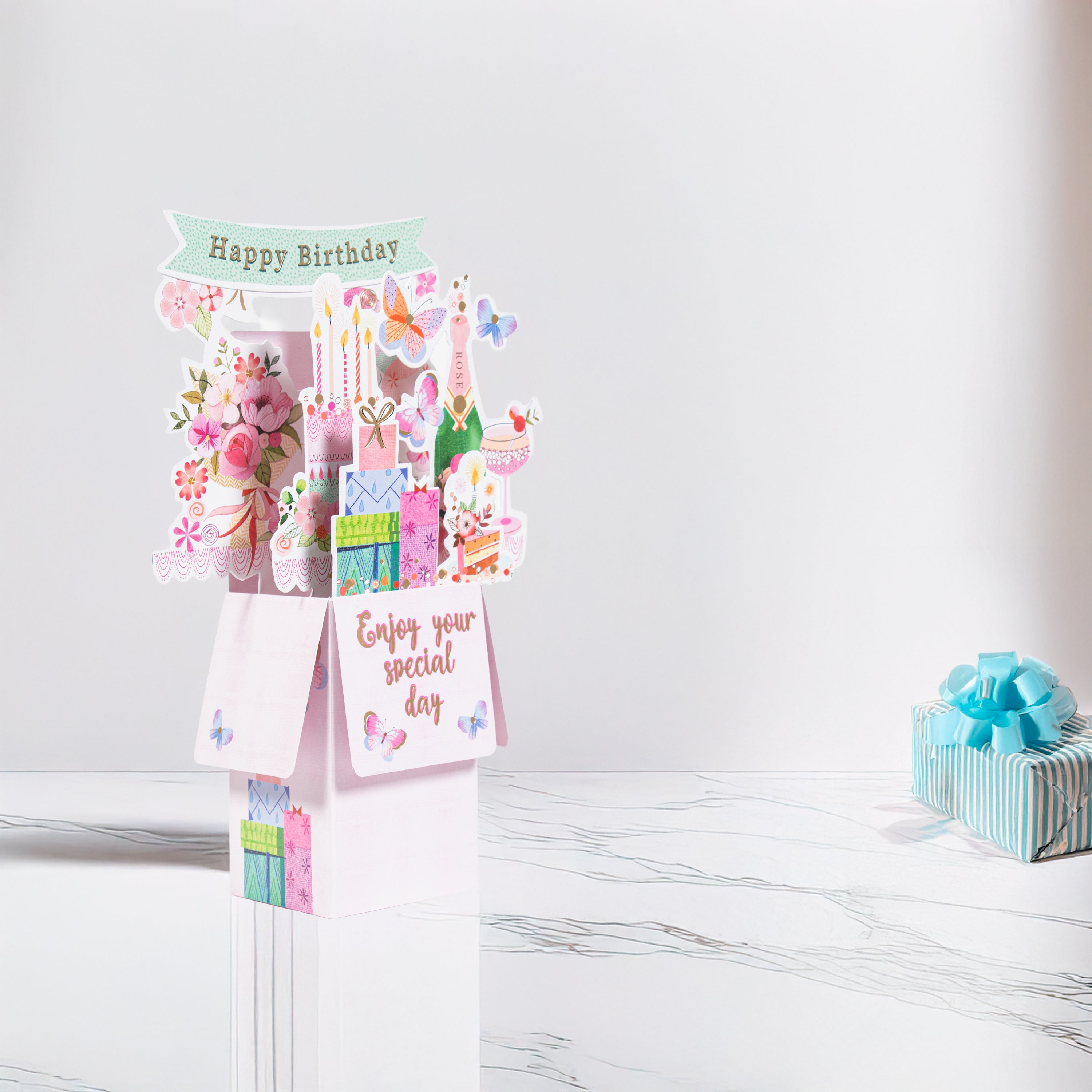 3D Pop Up Birthday Card and Envelope - Your Special Day 1pc