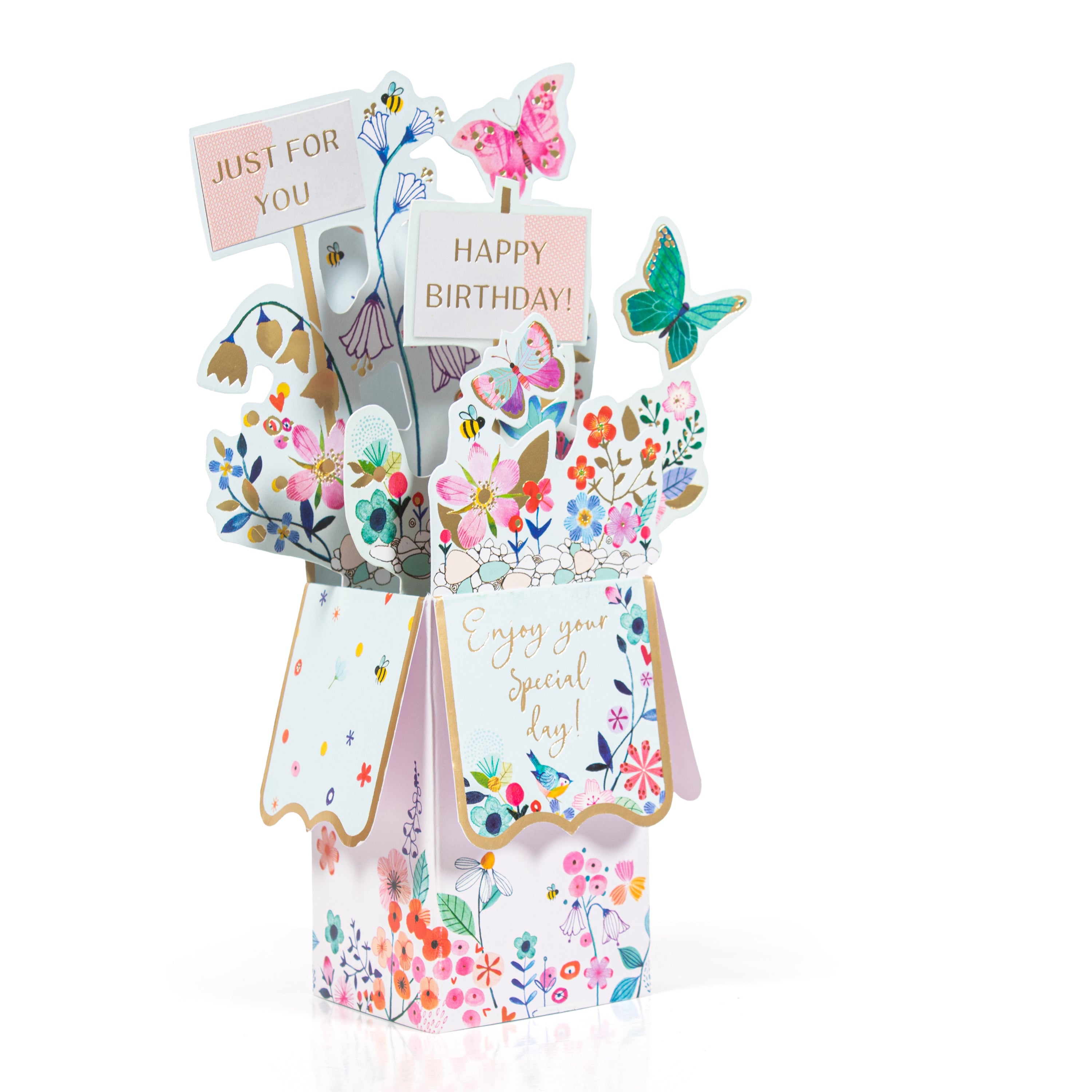 3D Pop Up Birthday Card and Envelope - Birthday Bouquet 1pc