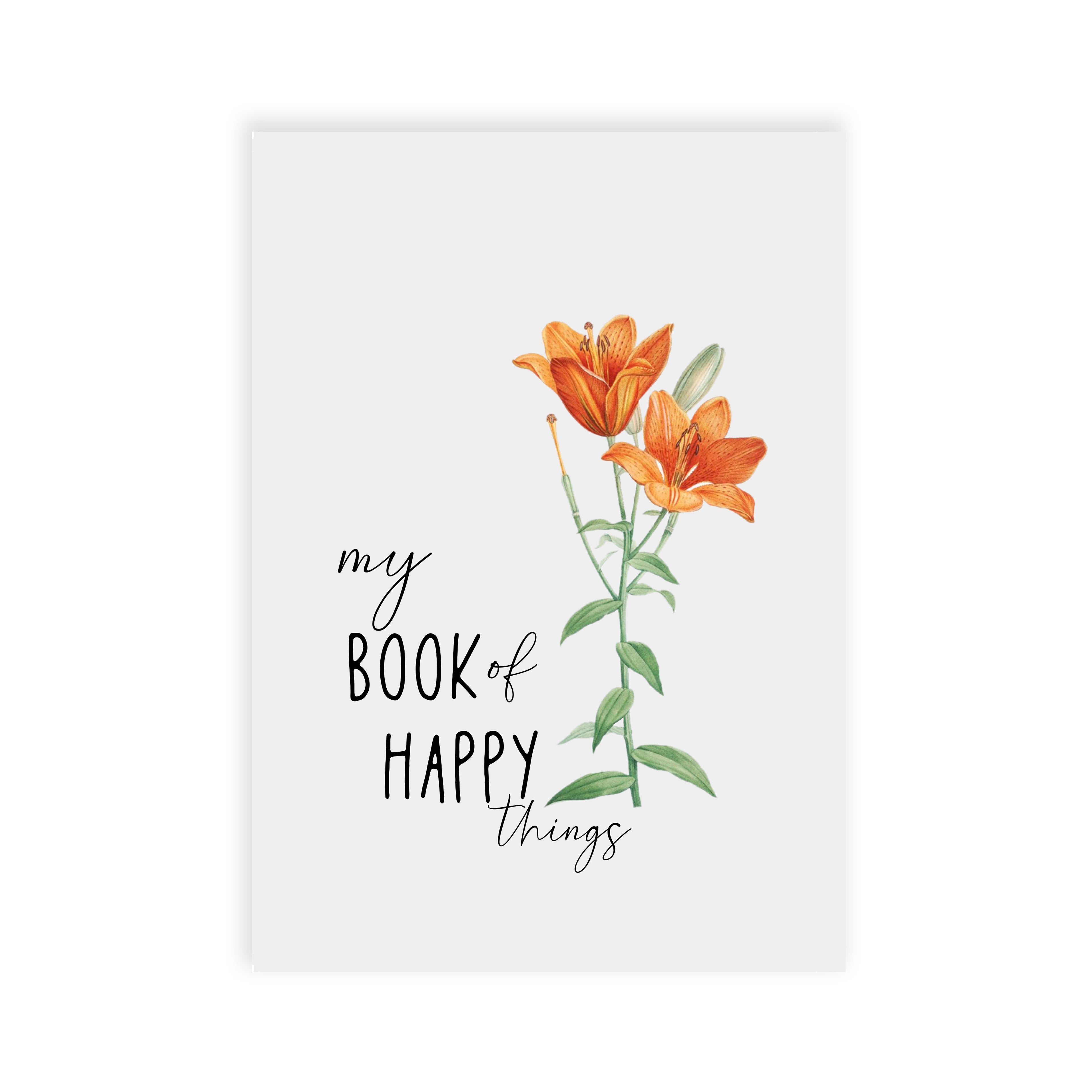 My Book Of Happy Things Ruled Notebook A5 90Gsm 64Pages
