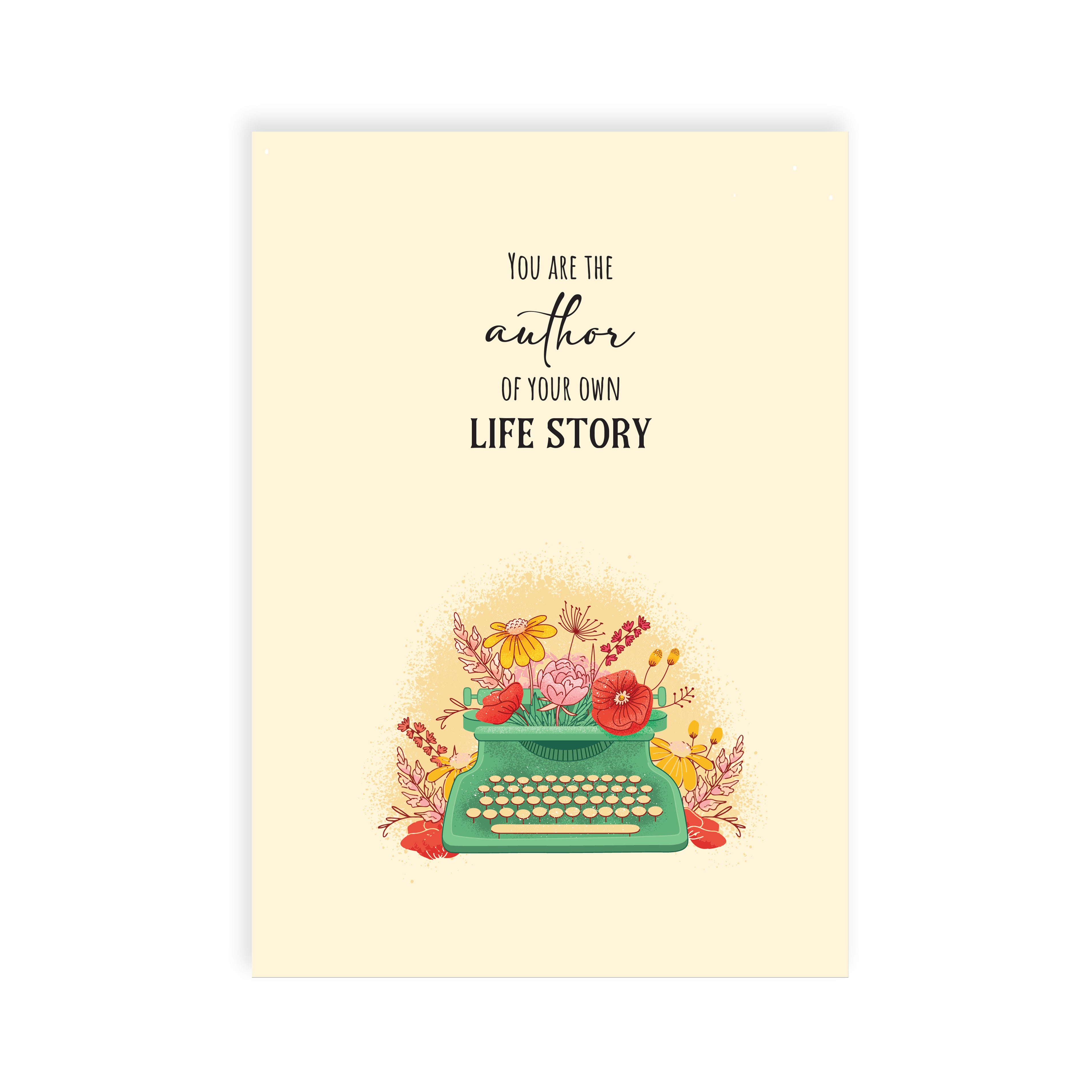 Collectable Notebook You Are The Author Of Your Own Life story Ruled A5 90gsm 64pages 1Book