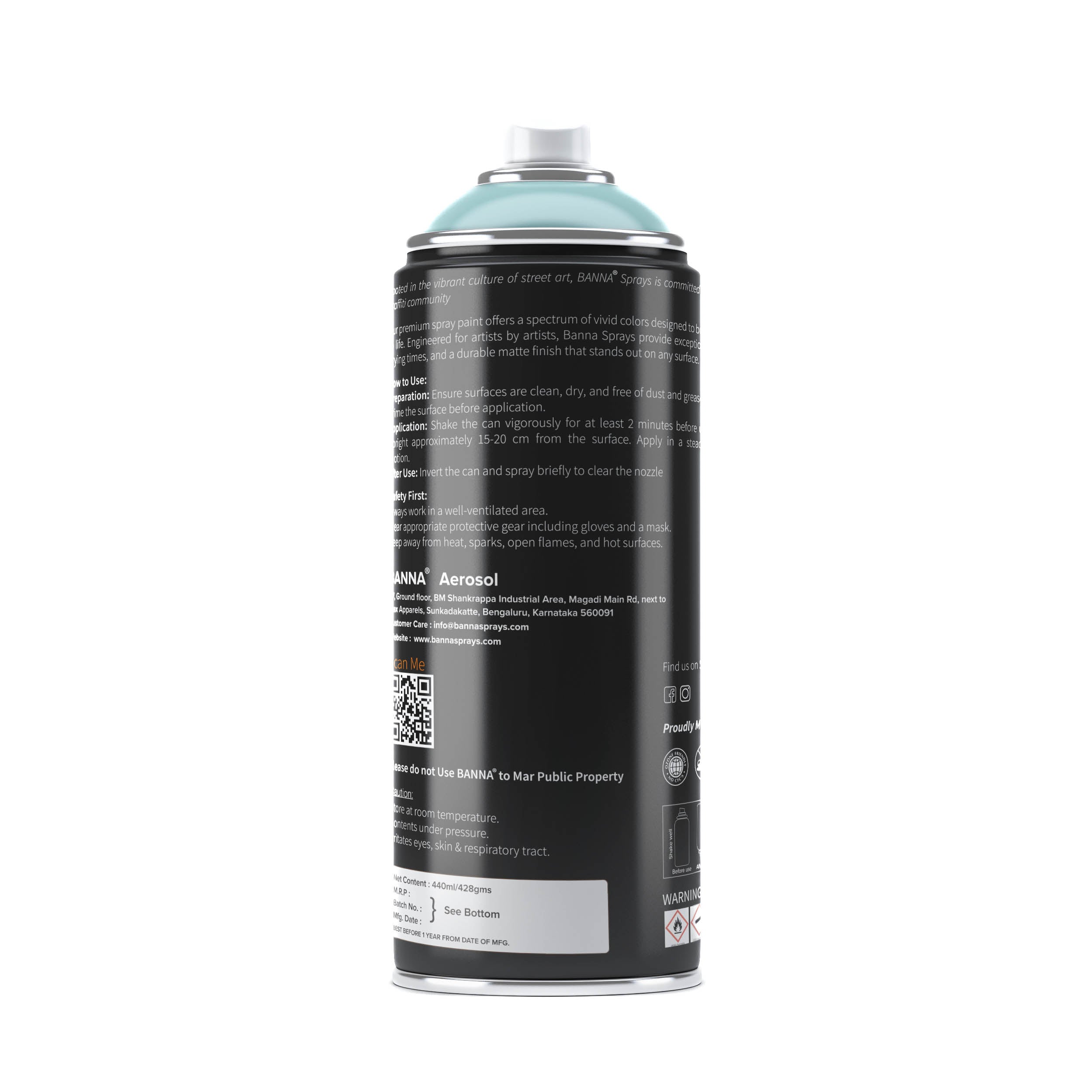 Graffiti Spray Paint Sage Dark 400ml Bottle