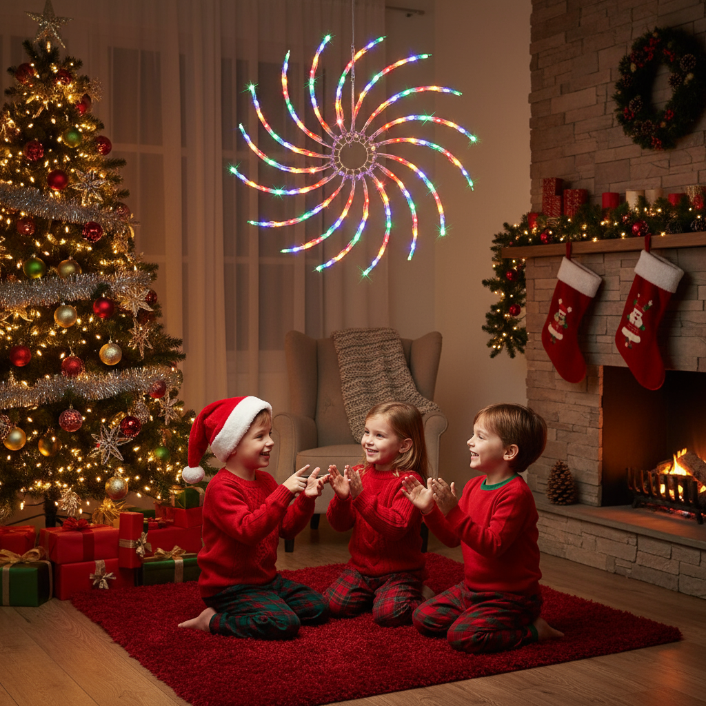 LED Spinner Wheel Various Speeds and Steady Controller 50cm 1pc Box