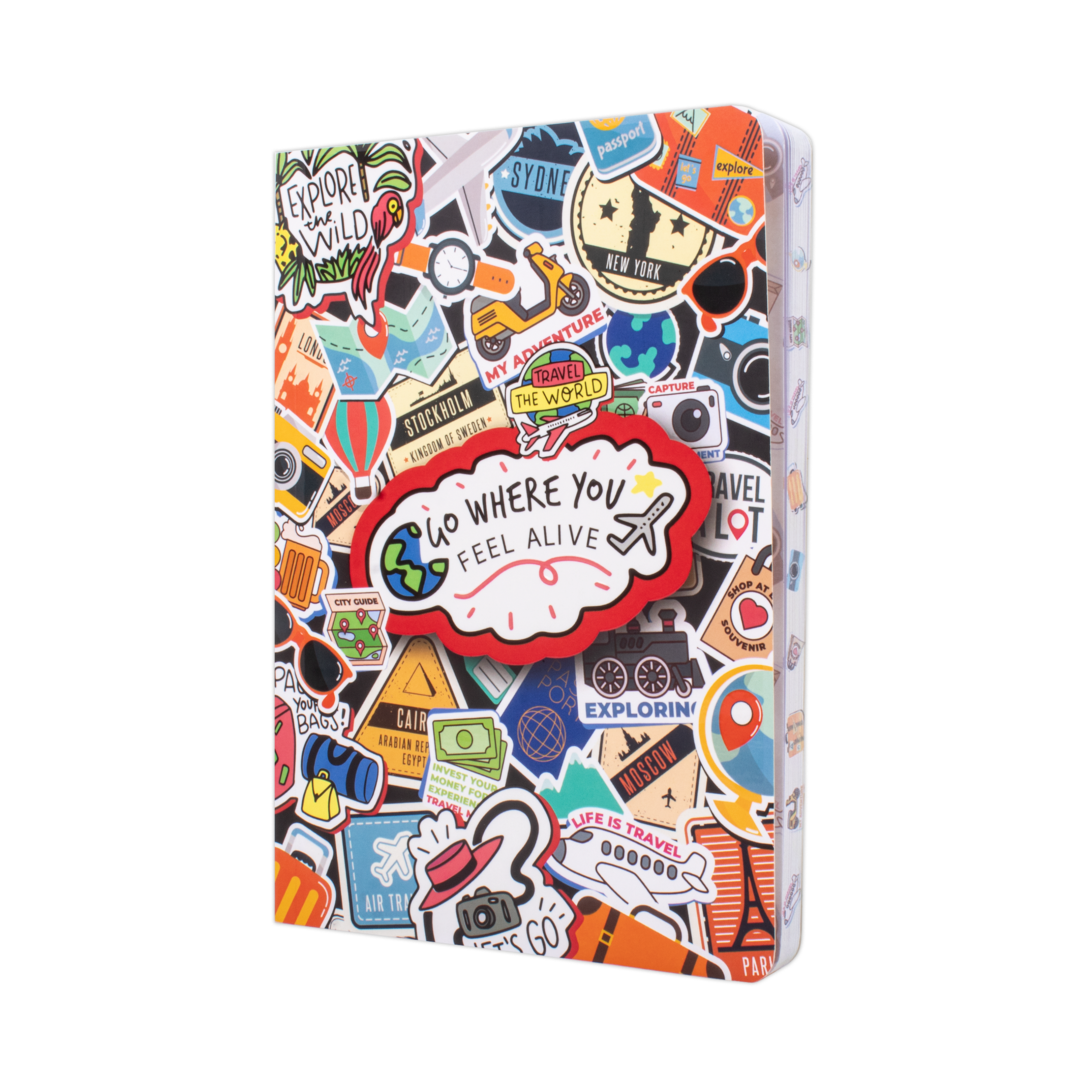 Softbound Ruled Notebook Travel Edge Printed A5 128pages 100gsm