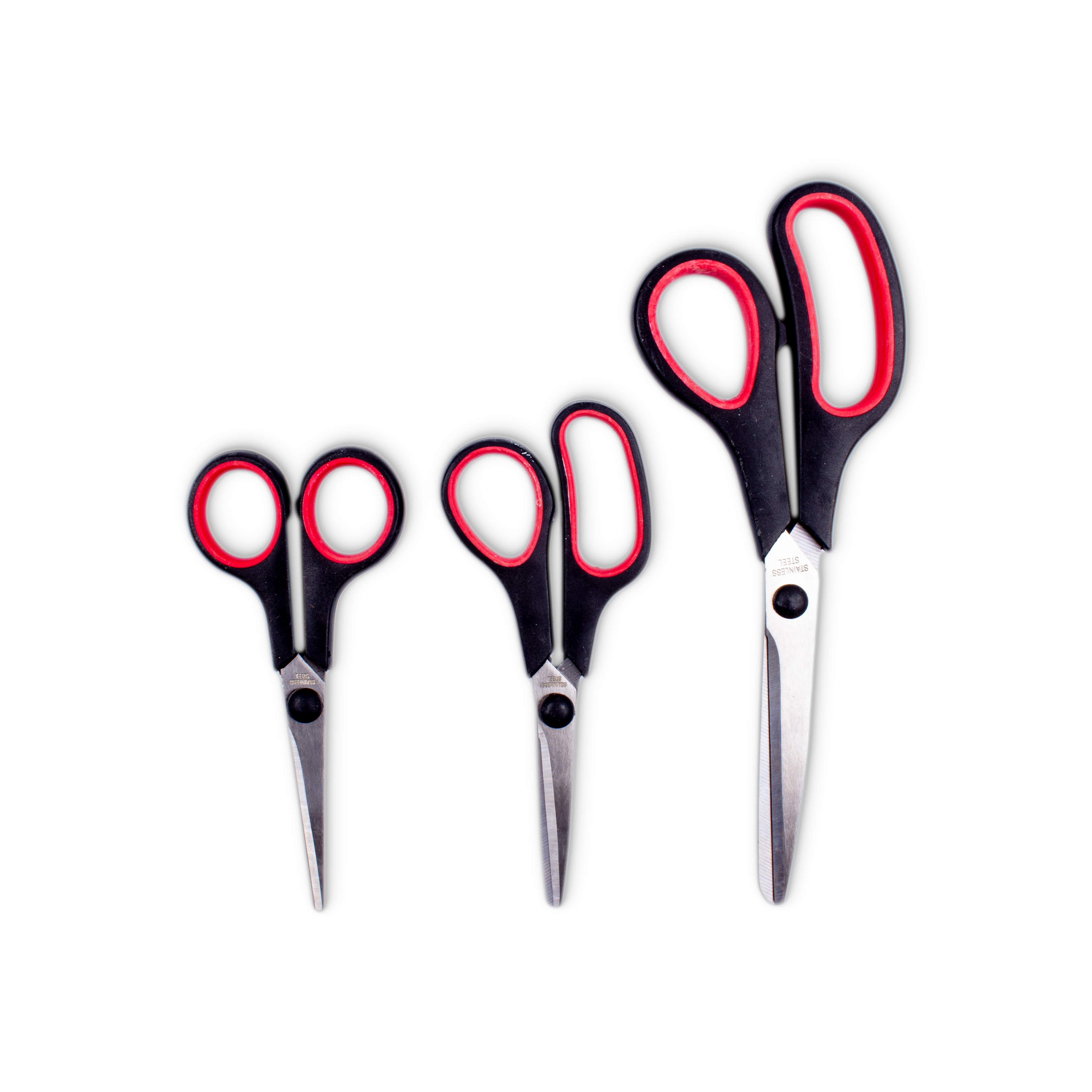 Soft Grip Scissor Set 3Pcs Assorted colours – Itsy Bitsy