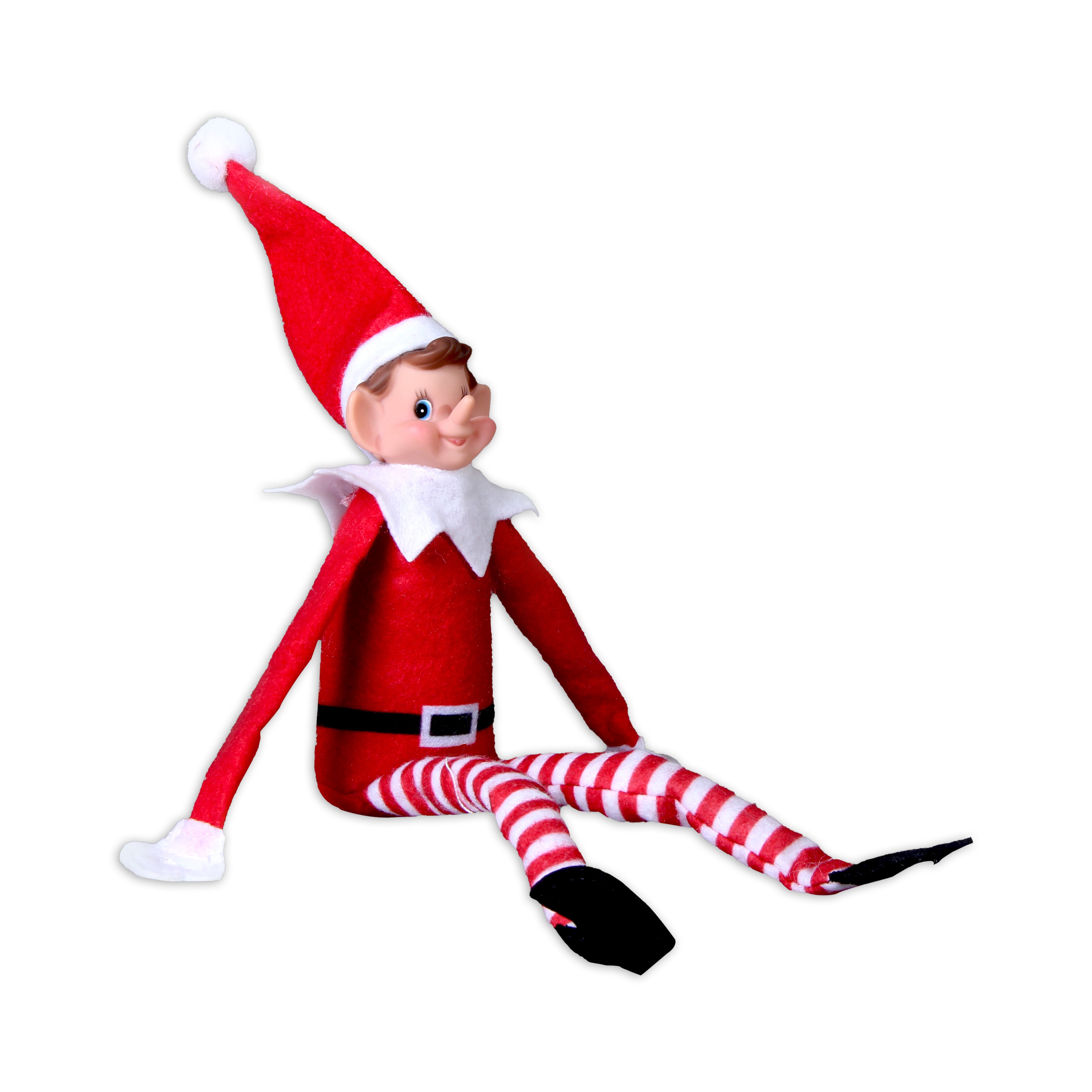 Christmas Shelf Sitting Elf 33Cm 1Pc