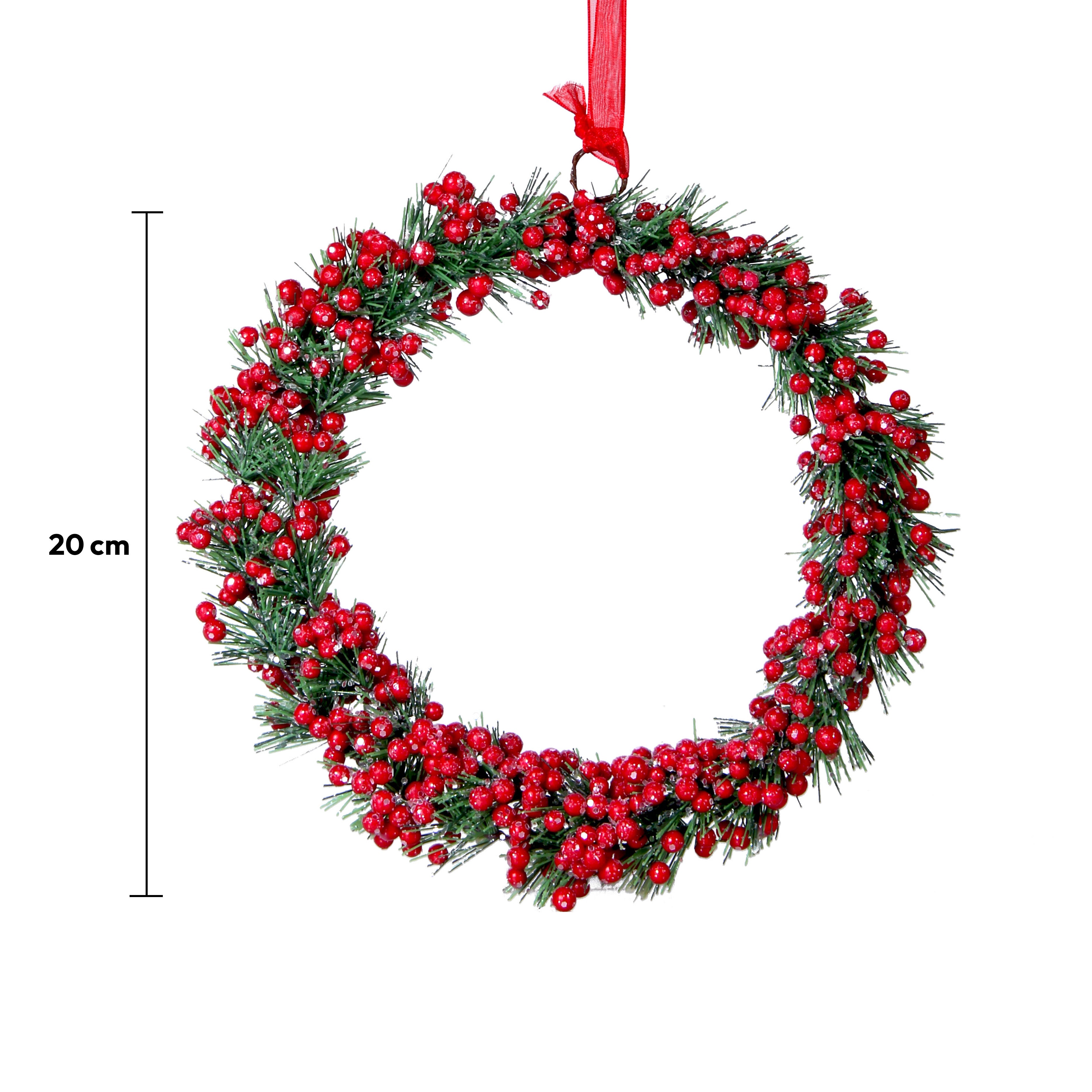 Hanging Mini Berry Wreath 20Cm