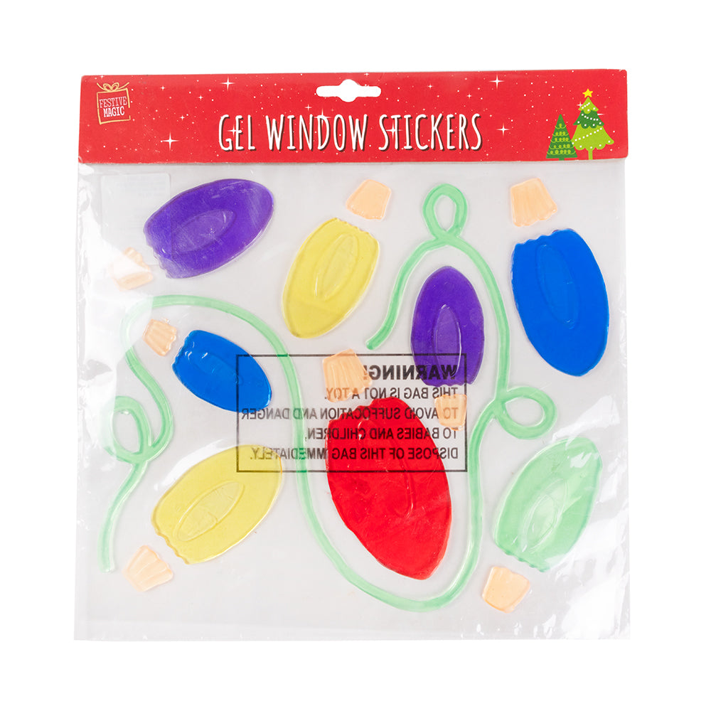 Window Cling Gel Sticker - Assorted, 1pack