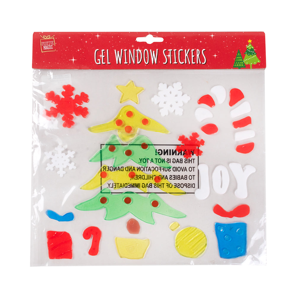 Window Cling Gel Sticker - Assorted, 1pack