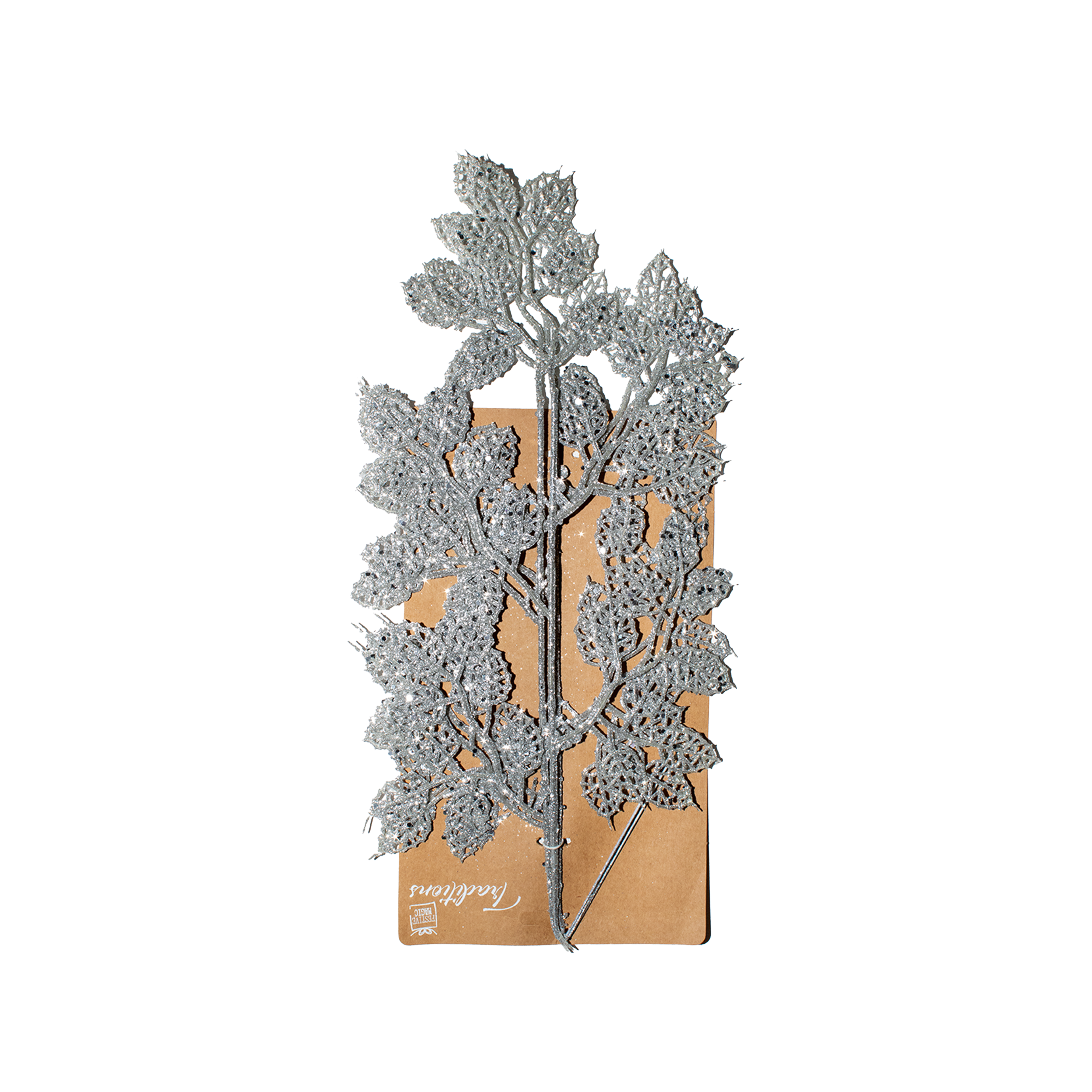 Glitter Leafy Stem - Assorted Design, 3pc