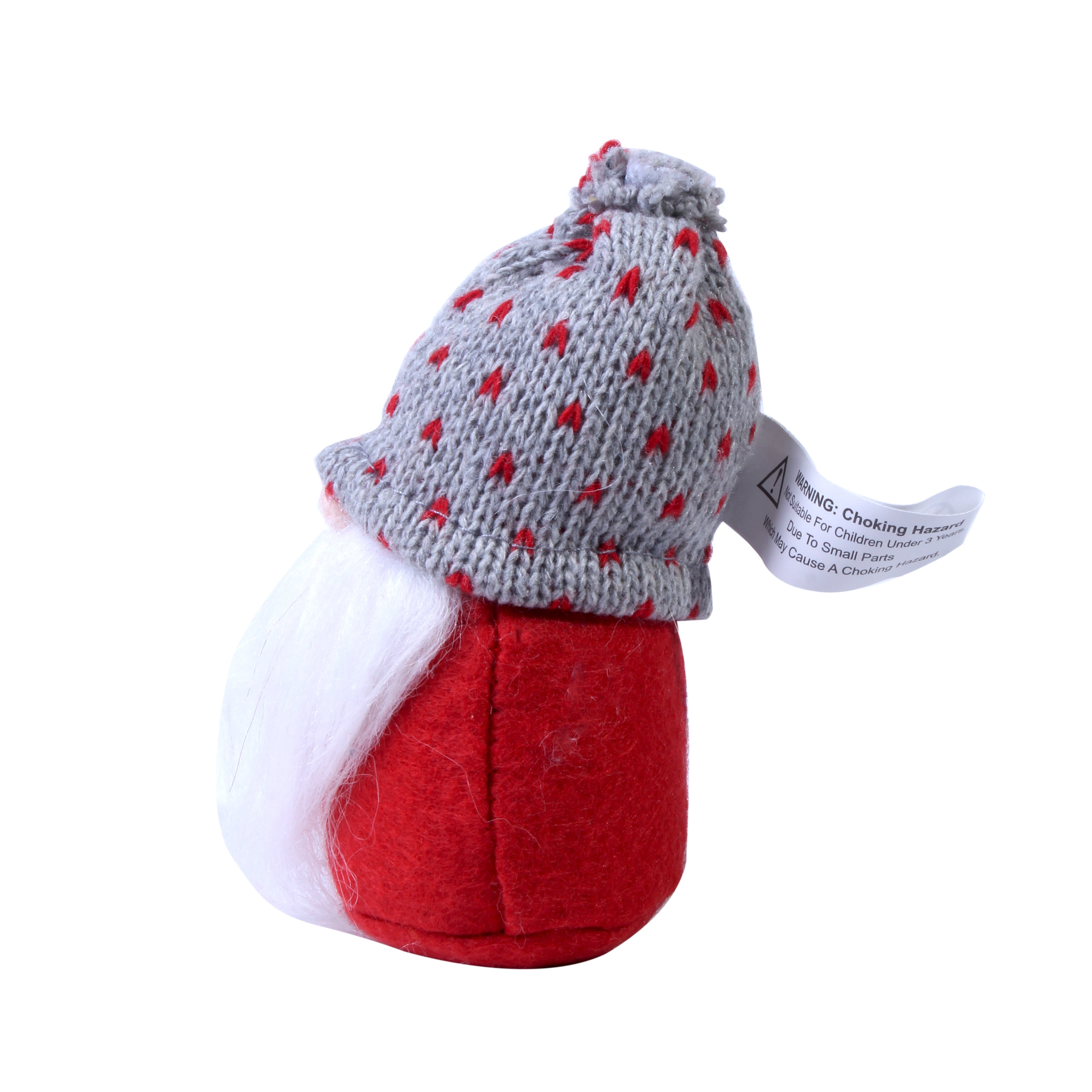 Hanging Gnome Knitted Beanie Assorted 10Cm 1Pc