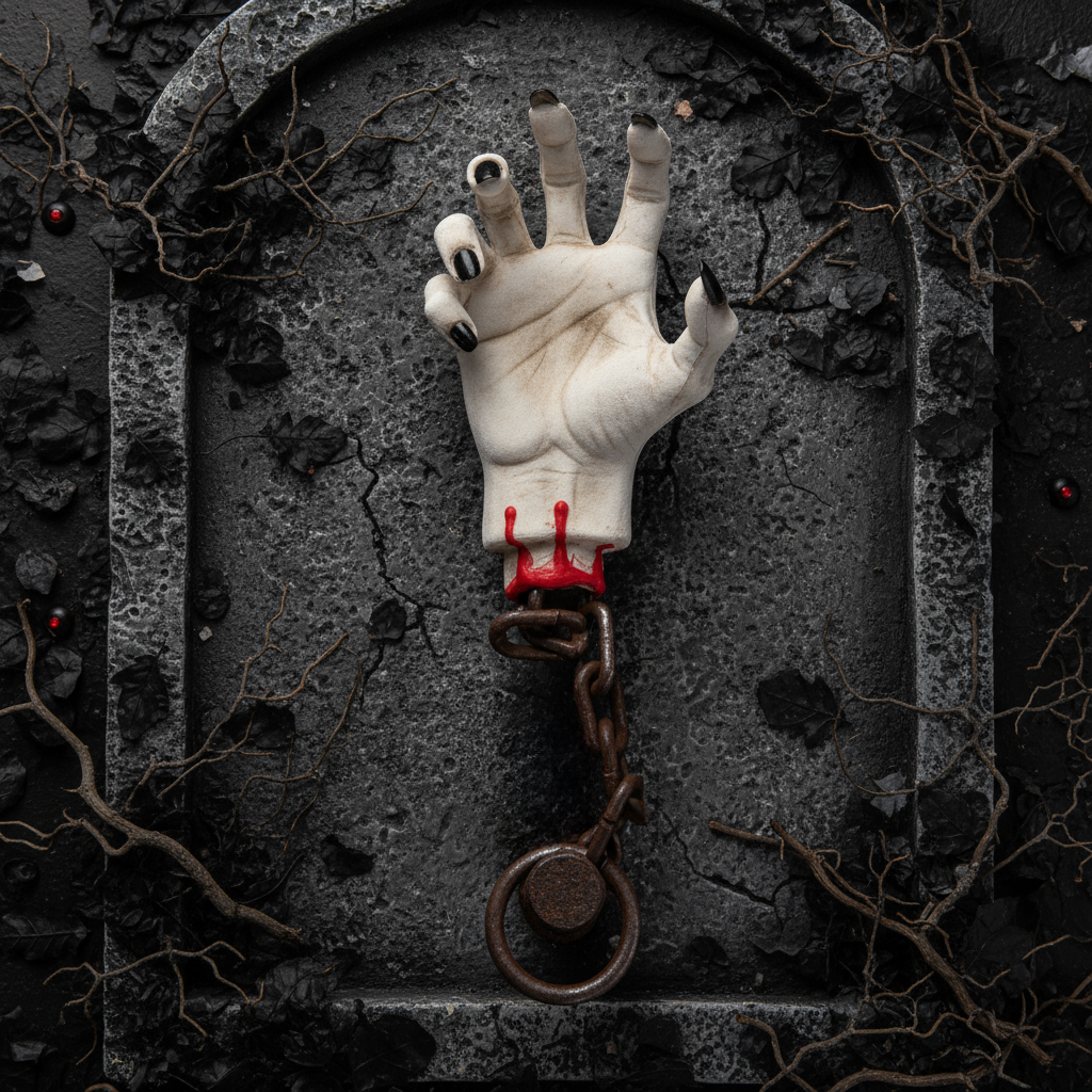 Zombie Hand with Chain 1 pc
