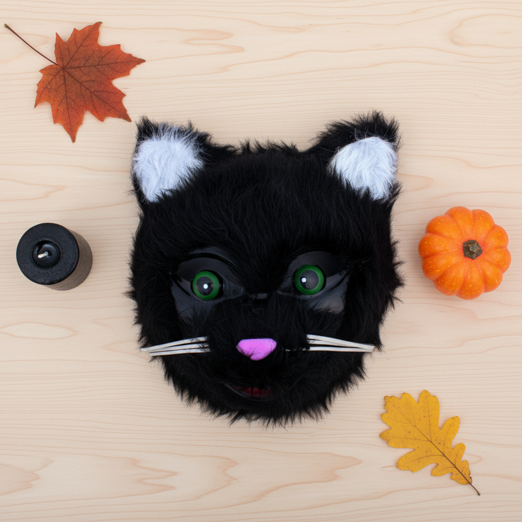 Animal Mask Black Fox 1pc