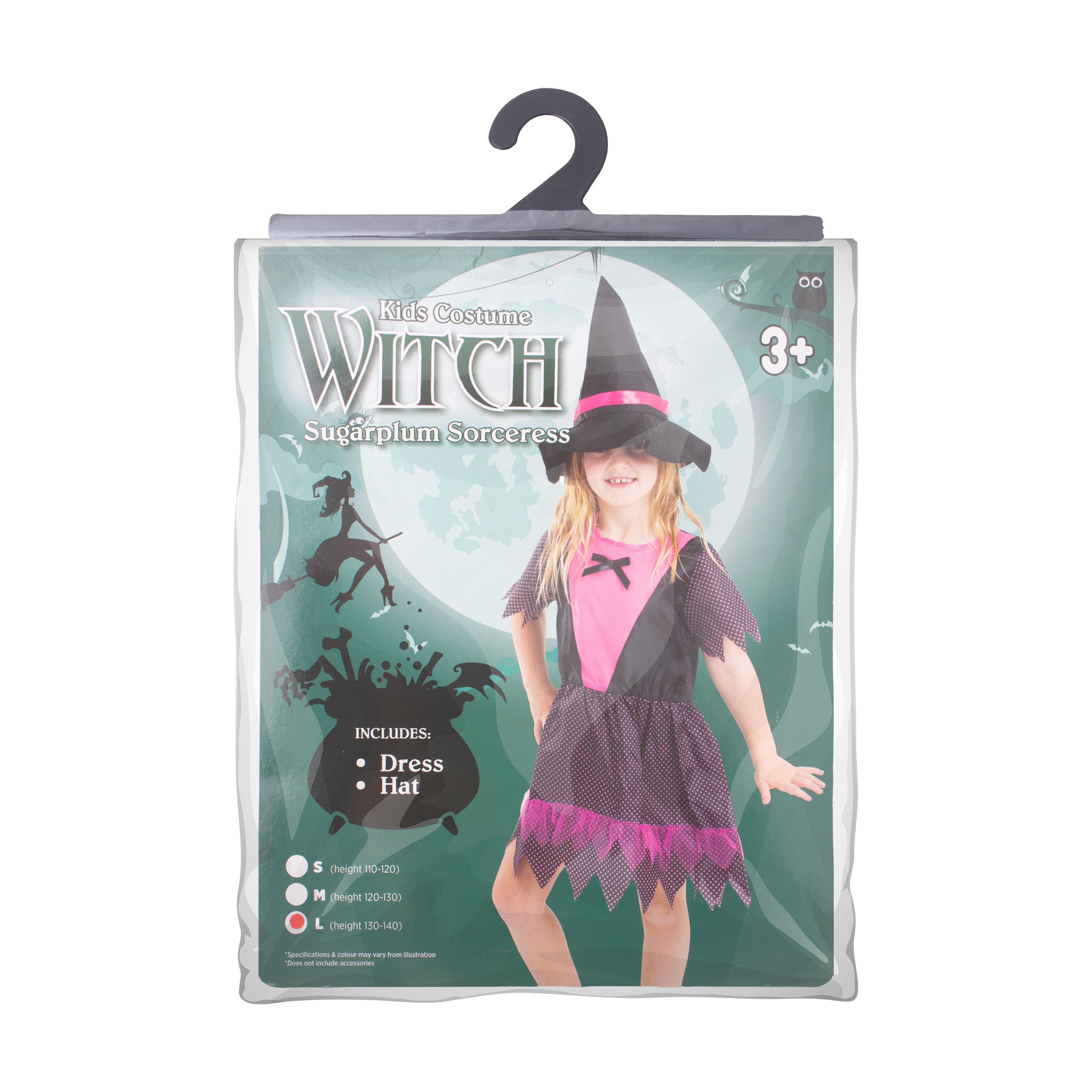 Witch Costume for Kids Sugerplum Sorceress S Size 1pc