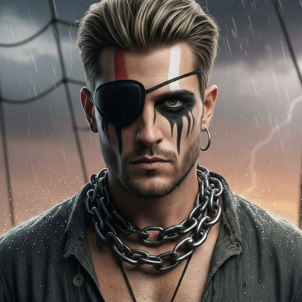 Halloween Make up kit Pirate 1Pack