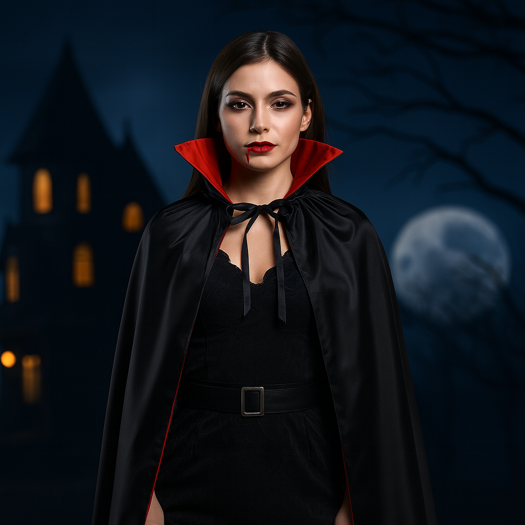 Dracula Cape for Adults W 120 X H140cm 1pc