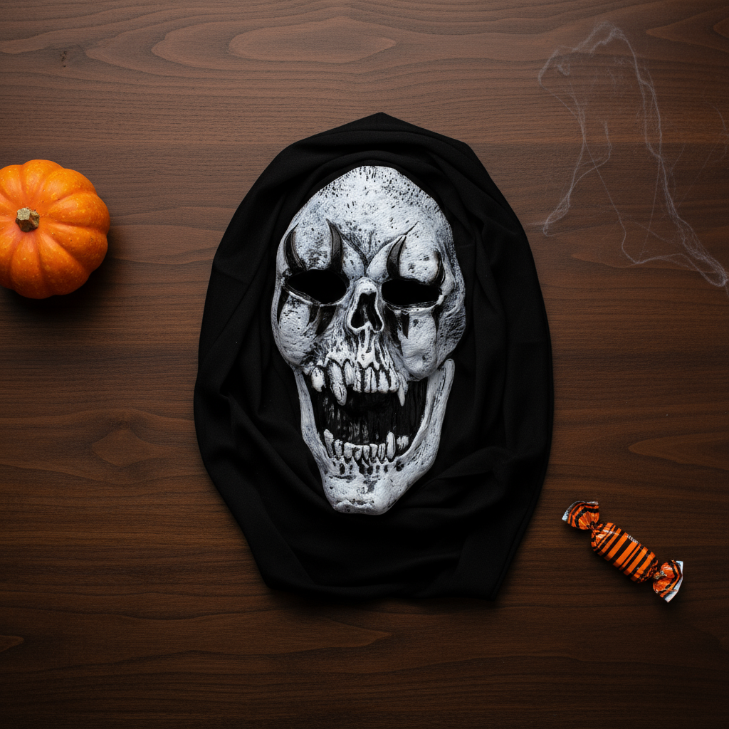 Face Mask Scary Ghost 1pc