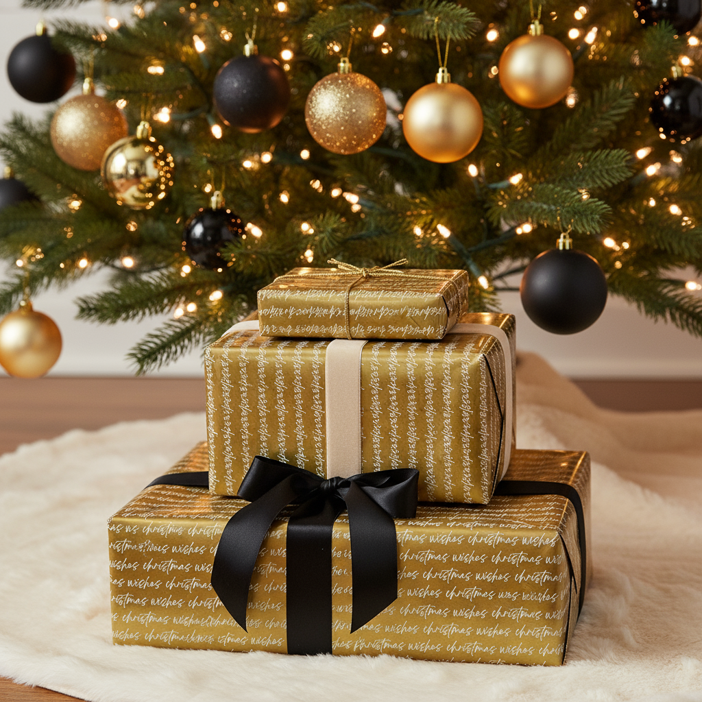 Christmas Gift Wrapping Paper Christmas Wishes 70cm X 5m 1pc Roll