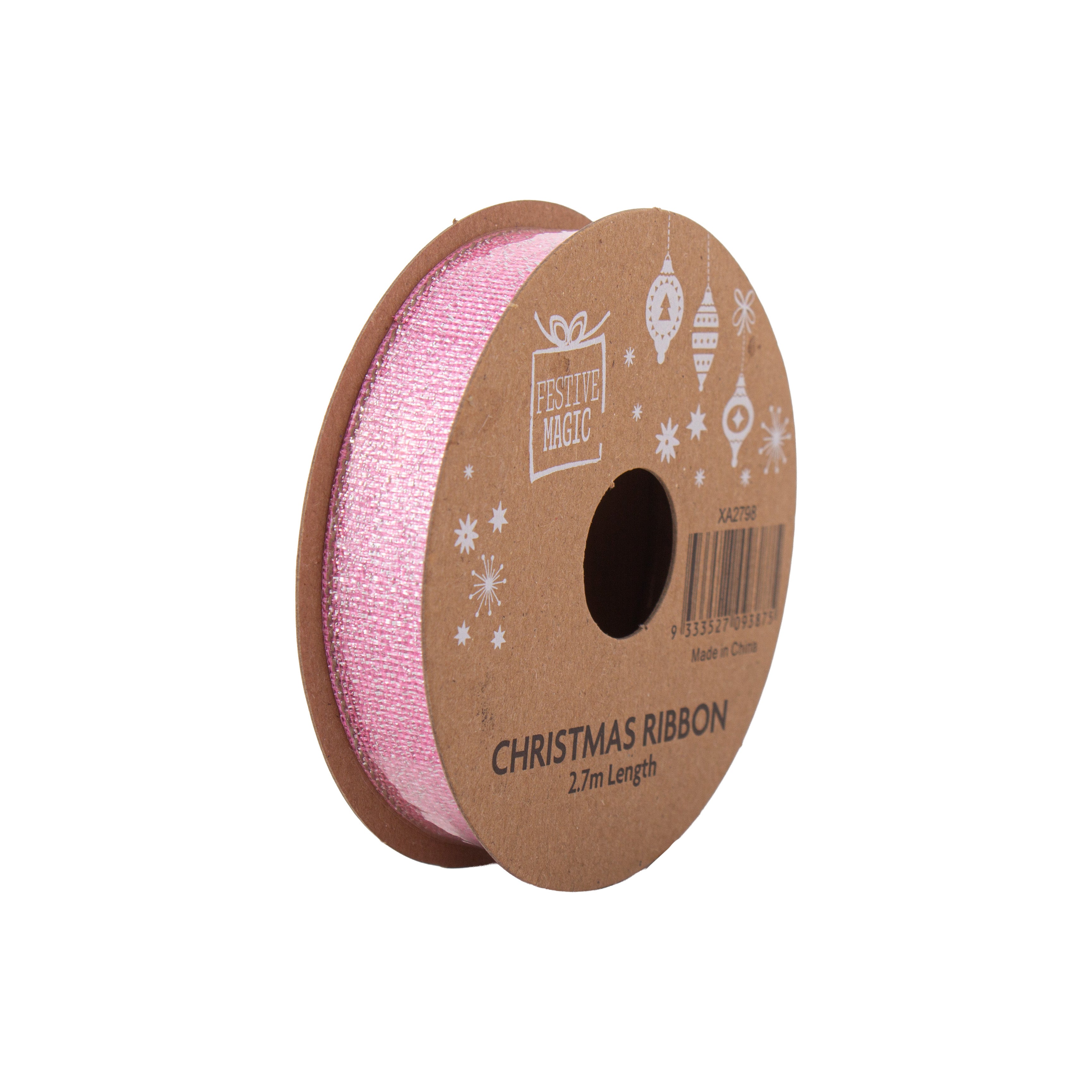 Ribbon Festive Collection Merry Medley 2.7m 5pcs Roll