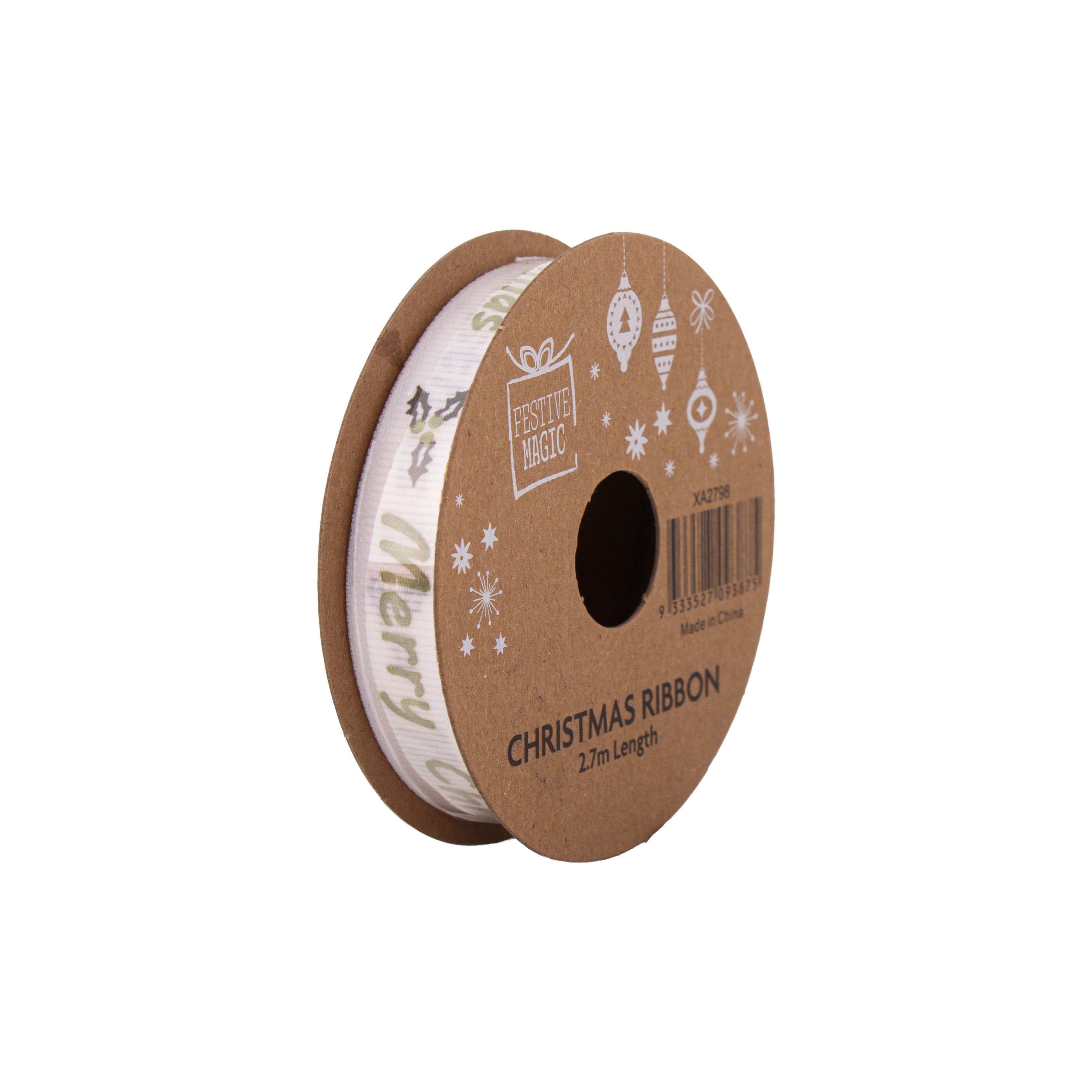 Ribbon Festive Collection Rosy Shimmer 2.7m 5pcs Roll