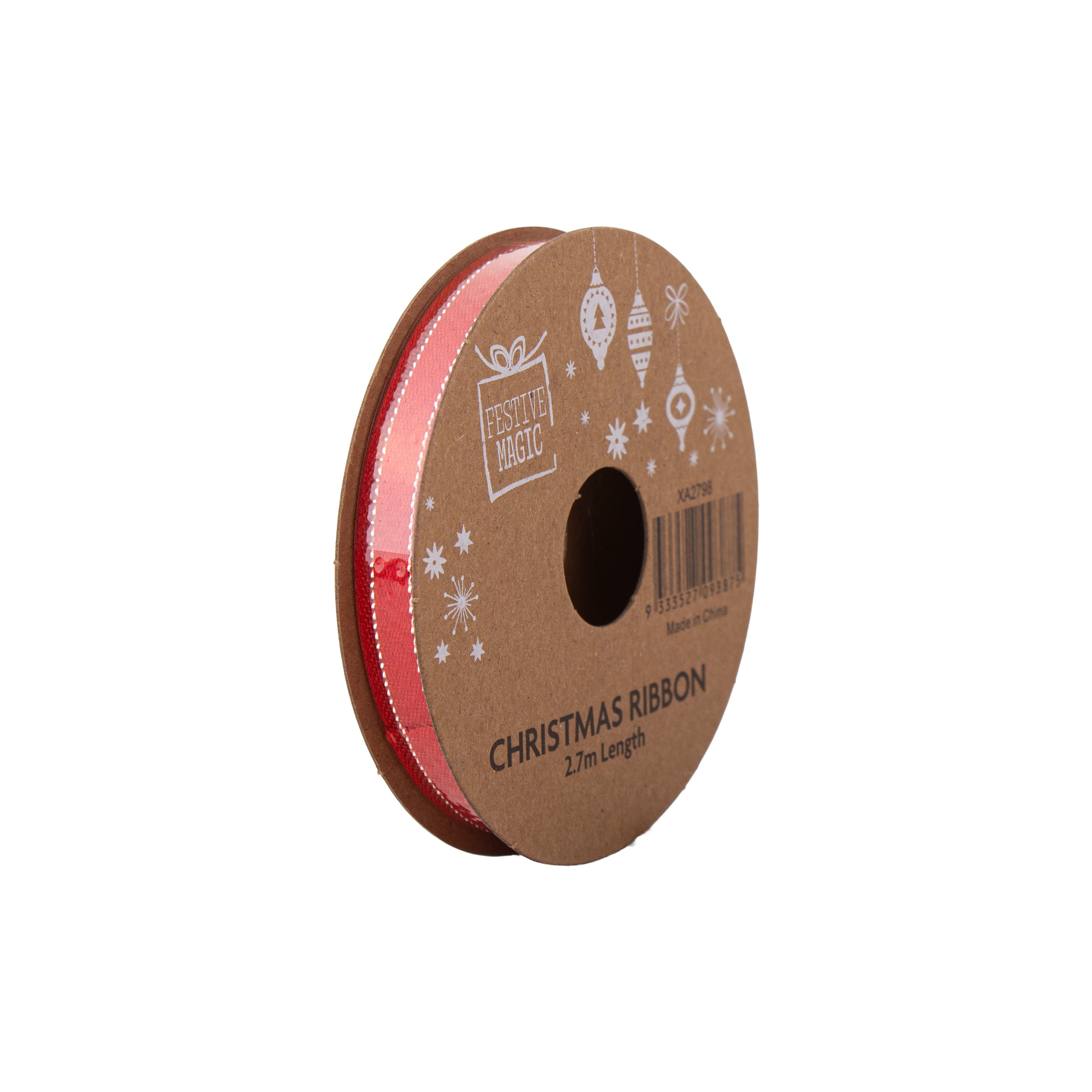 Ribbon Festive Collection Rosy Shimmer 2.7m 5pcs Roll