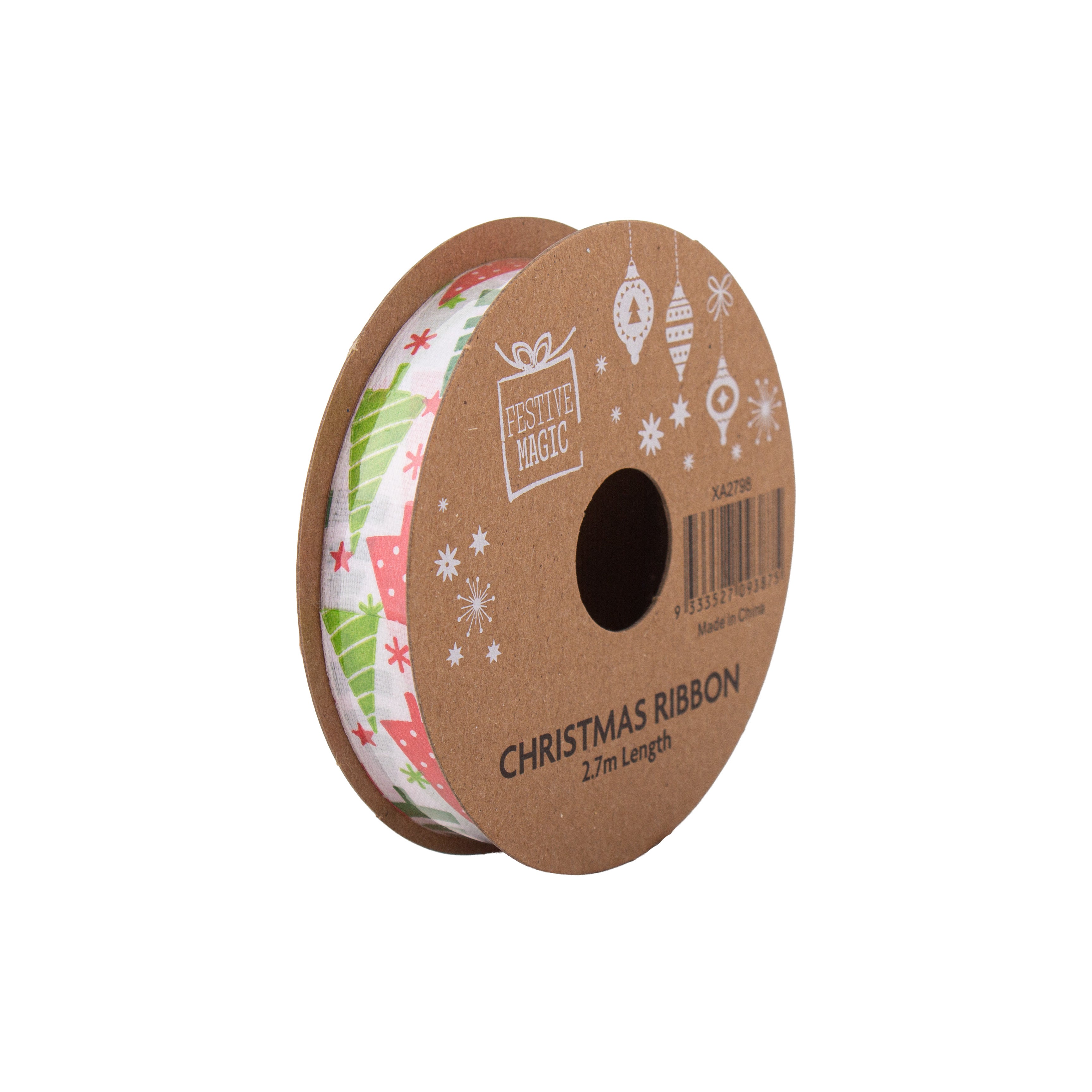 Ribbon Festive Collection Joyful Moments 2.7m 5pcs Roll