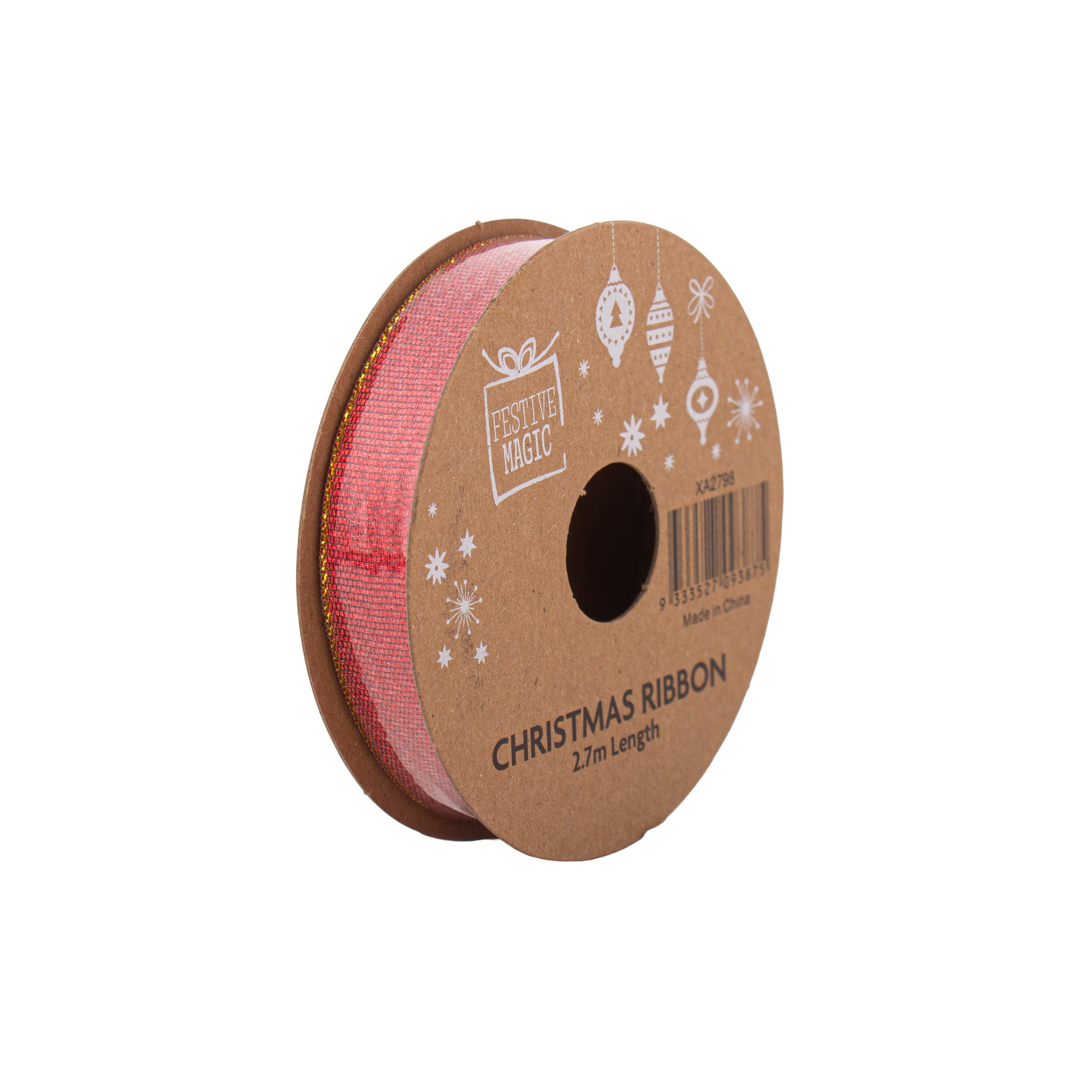 Ribbon Festive Collection Joyful Medley 2.7m 5pcs Roll