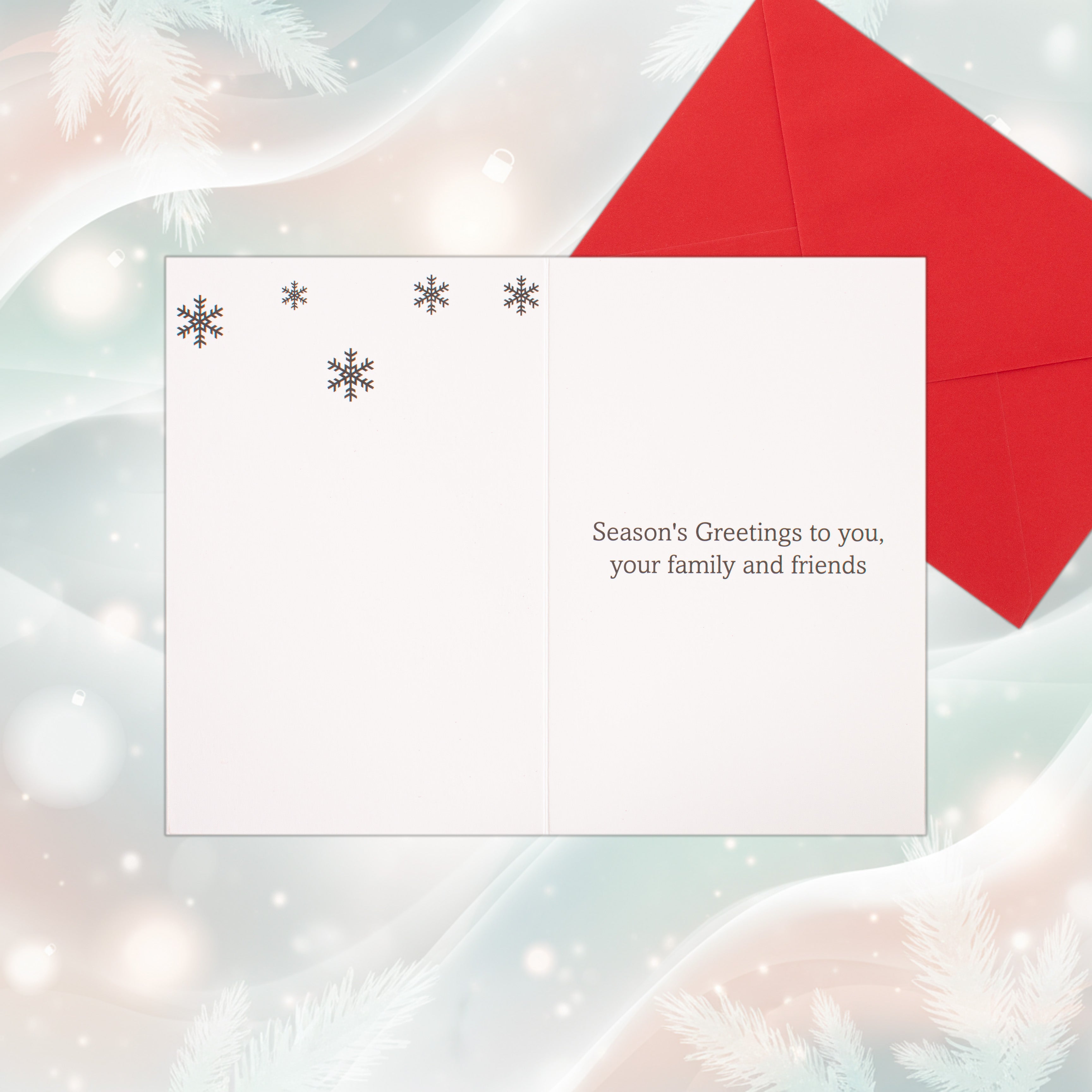 Christmas Glitter Greeting Card & Envelope Pawsome Winter 11.8 X 17.8cm 1pc