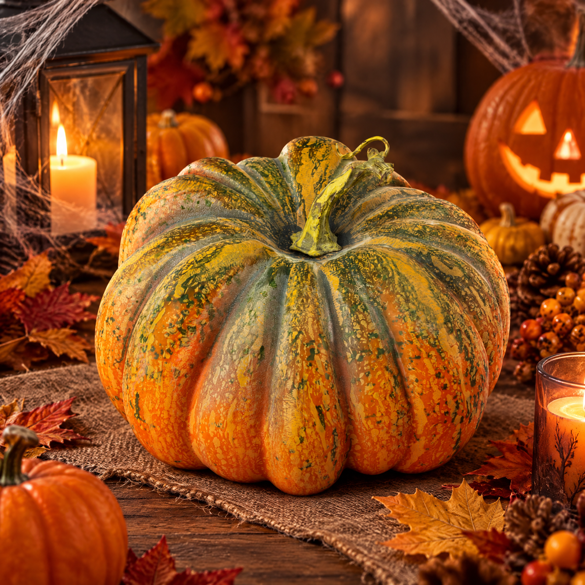 Artificial Pumpkin 7.75 X 7.75 X 5.3inch 1pc UB