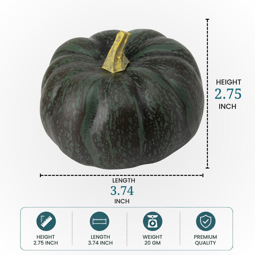 Artificial Pumpkin 3.74 X 3.74 X 2.75inch 1pc UB