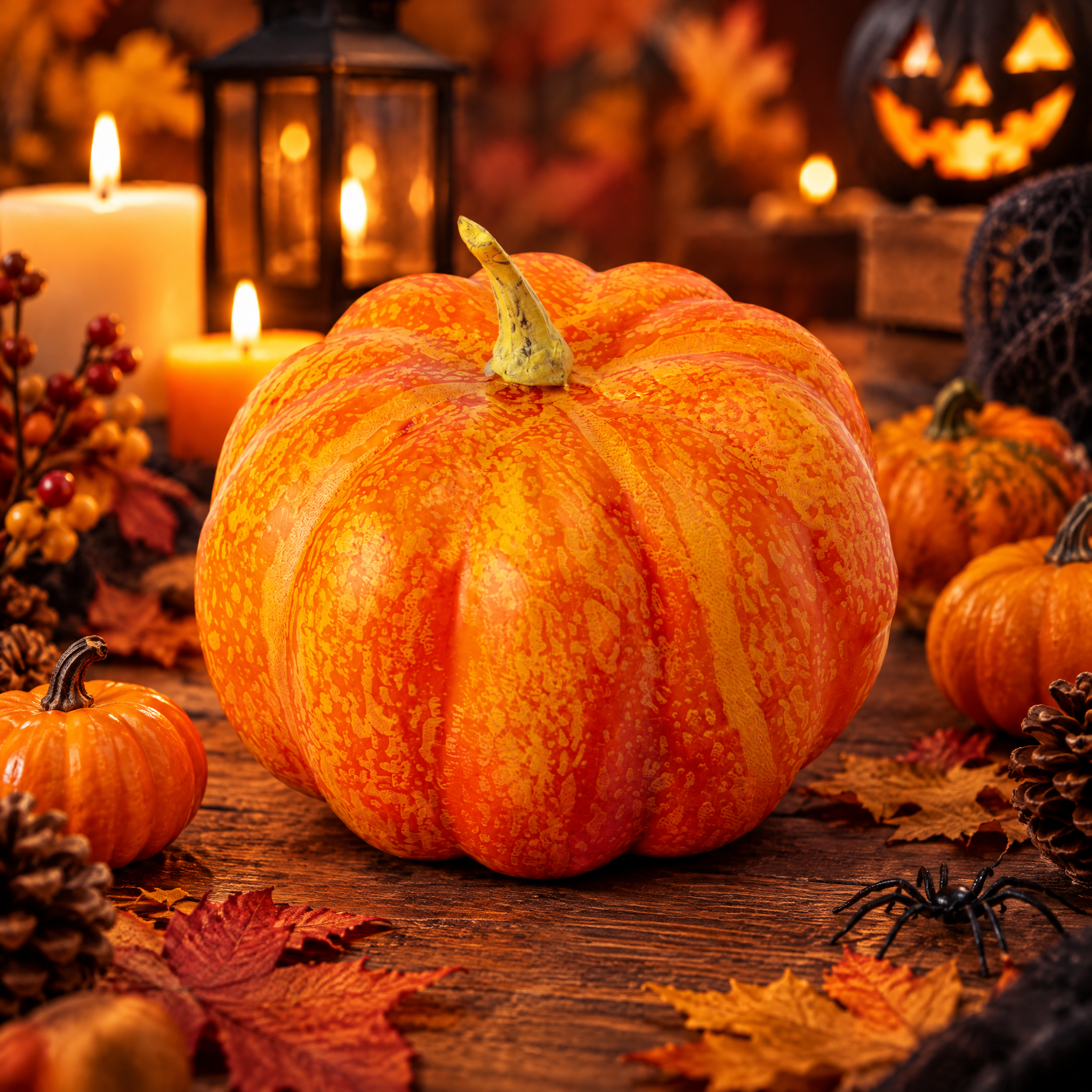 Artificial Pumpkin 3.15 X 3.15 X 2.95inch 1pc UB