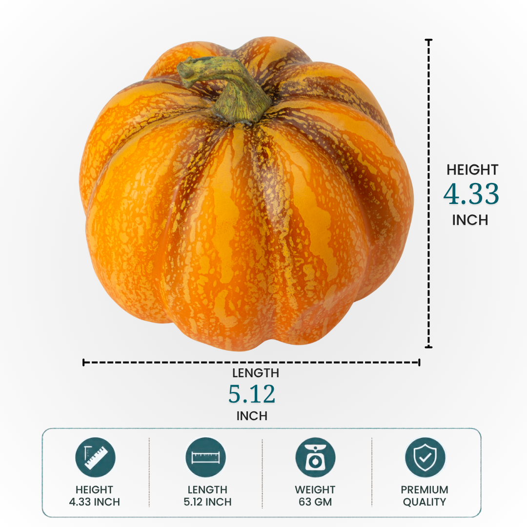 Artificial Pumpkin L 5.12 X W 4.33inch 1pc