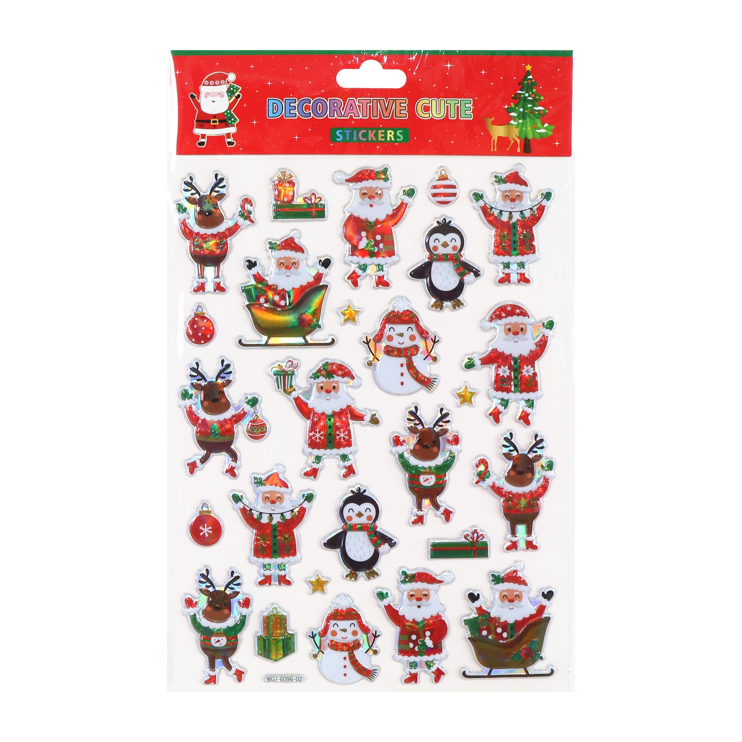 Christmas Stickers Assorted Designs 15 X 18cm PBCI