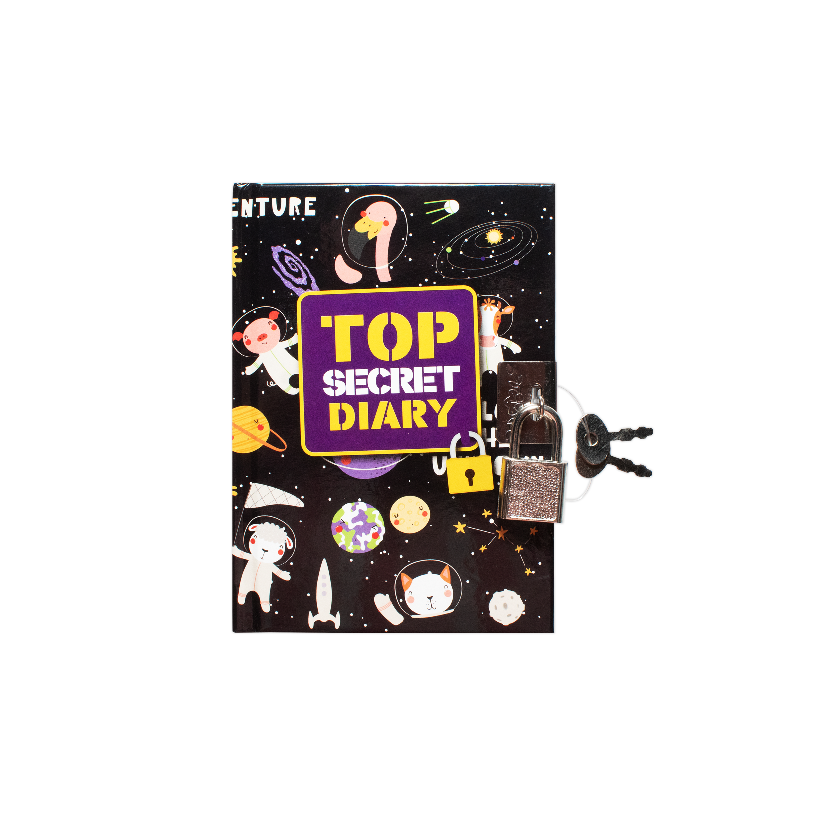 Lockable Top Secret Diary 80 Sheets With 2 Keys