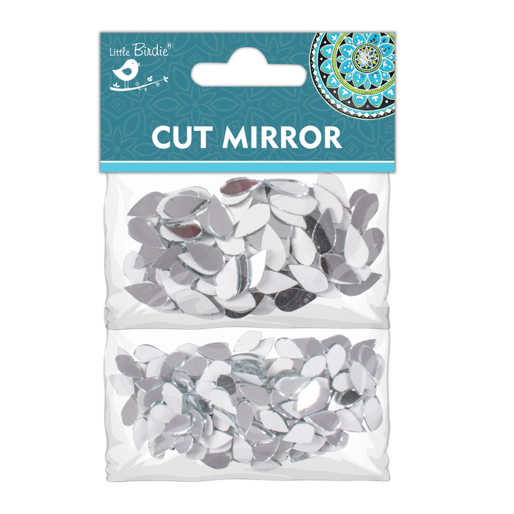 Cut Mirror Drop 10mm & 14mm Layer Pack 60gm