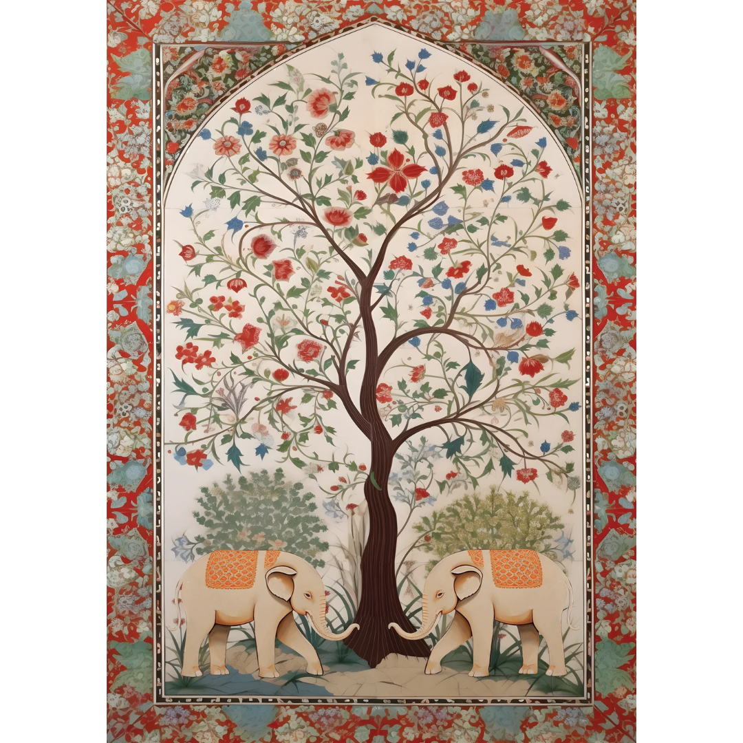 Filment Paper Filament Decoupage Paper Ethnic Garden 2 Designs A4 2 Sheet – Itsy Bitsy