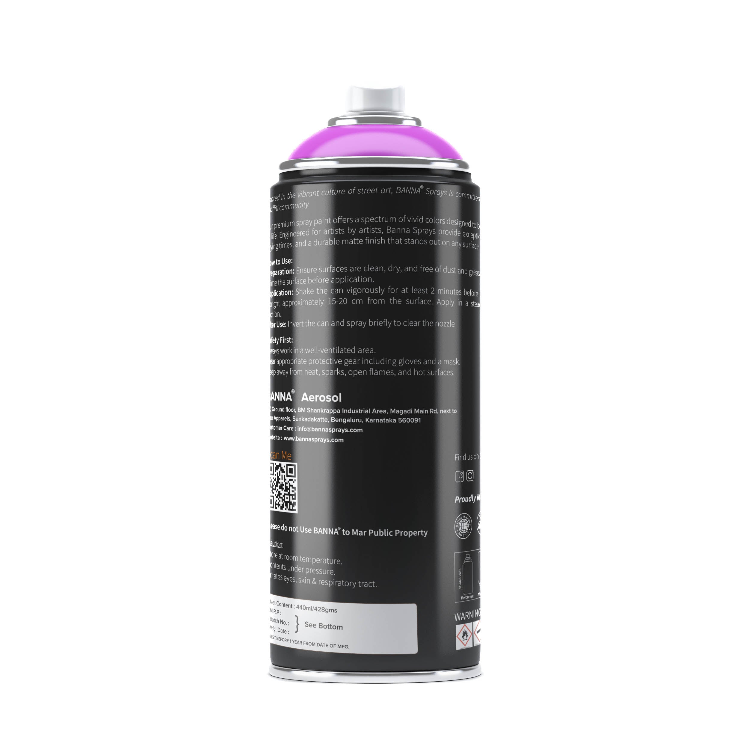 Graffiti Spray Paint Viola Light 400ml Bottle