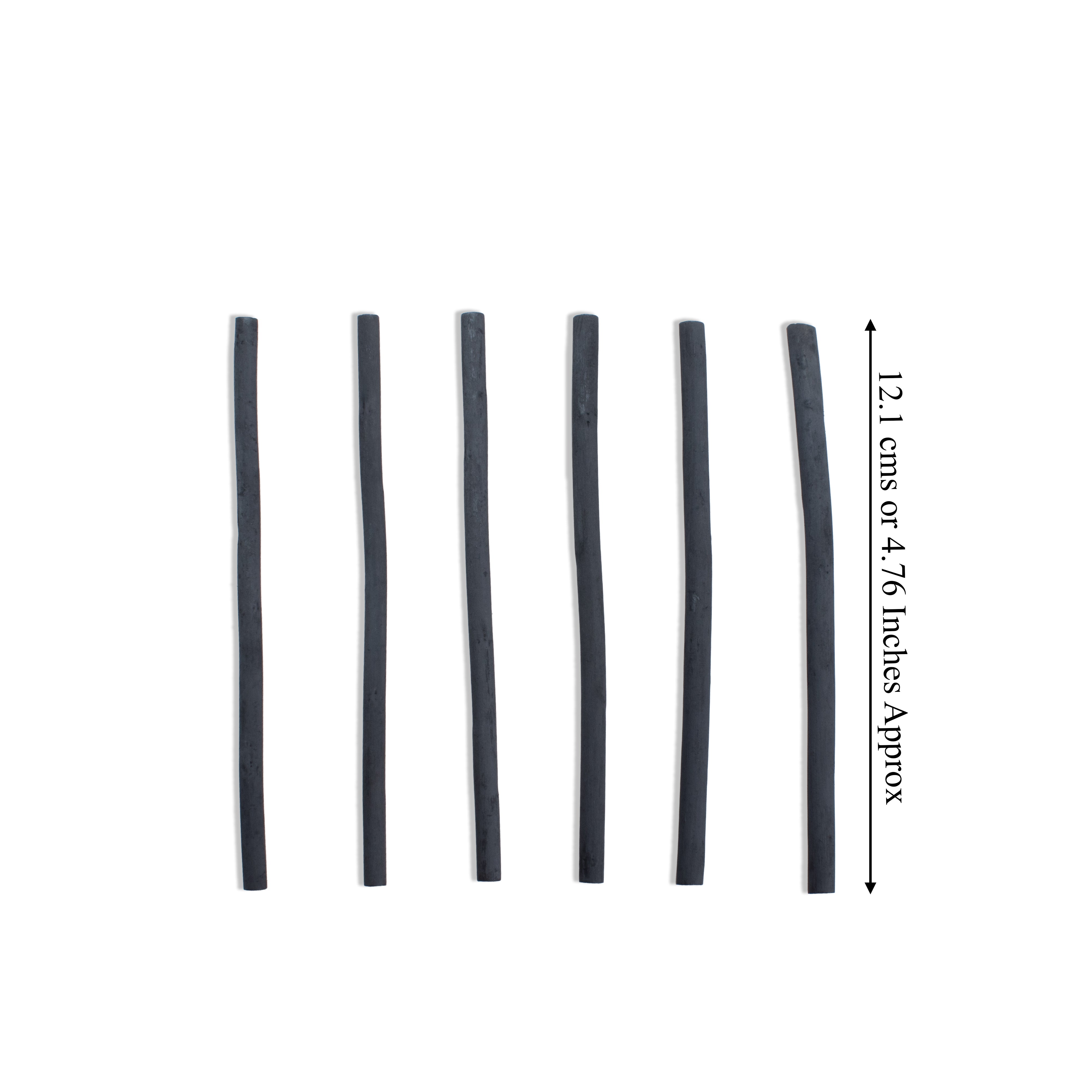 Willow Charcoal Sticks 5 to 6mm Pack Of 6pcs Box
