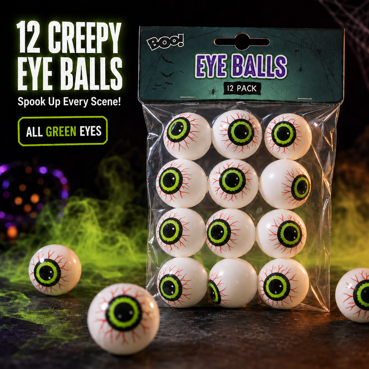 Eye Balls 12pk Assorted