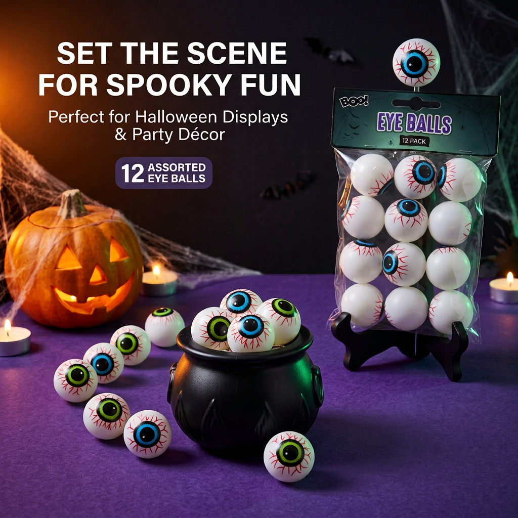 Eye Balls 12pk Assorted