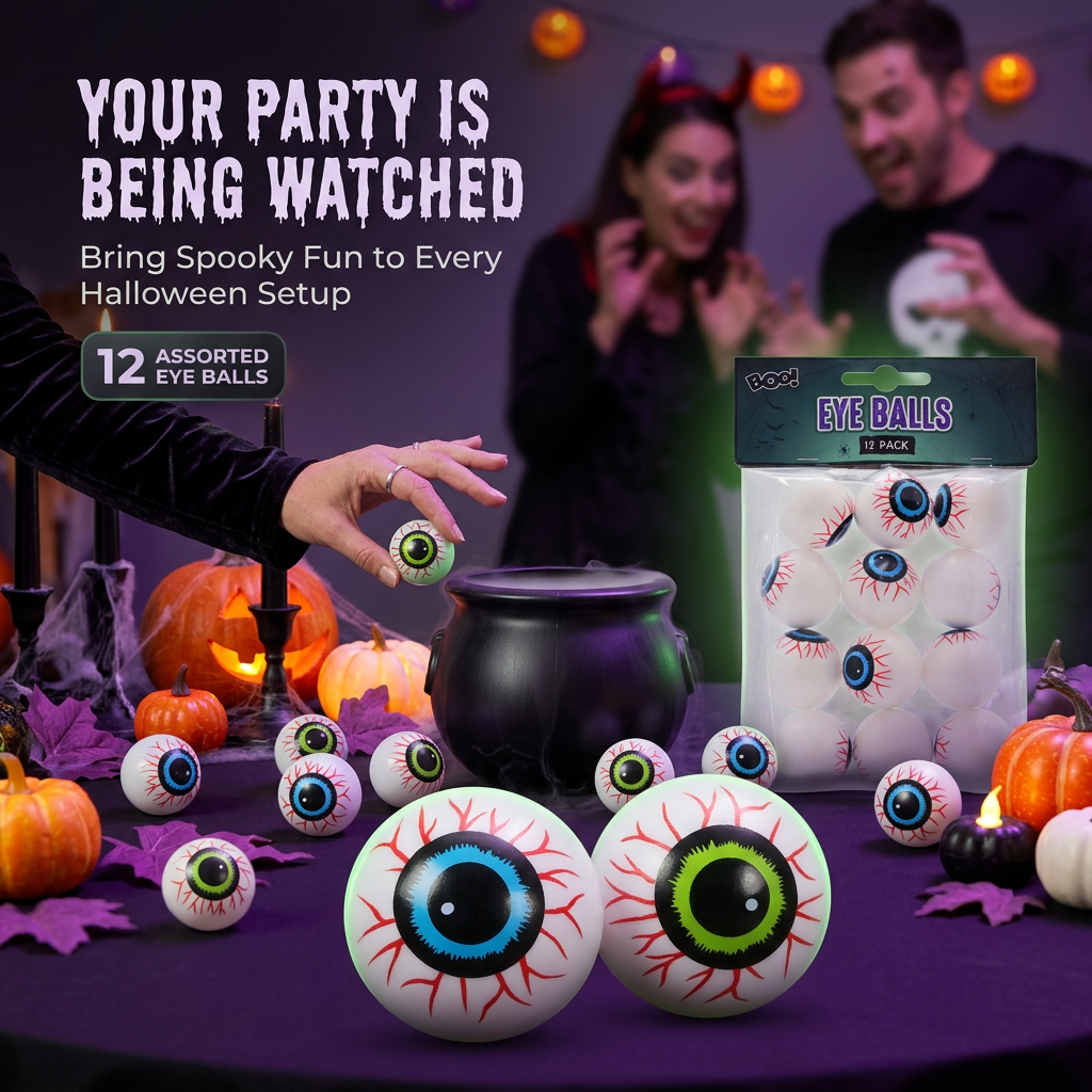 Eye Balls 12pk Assorted