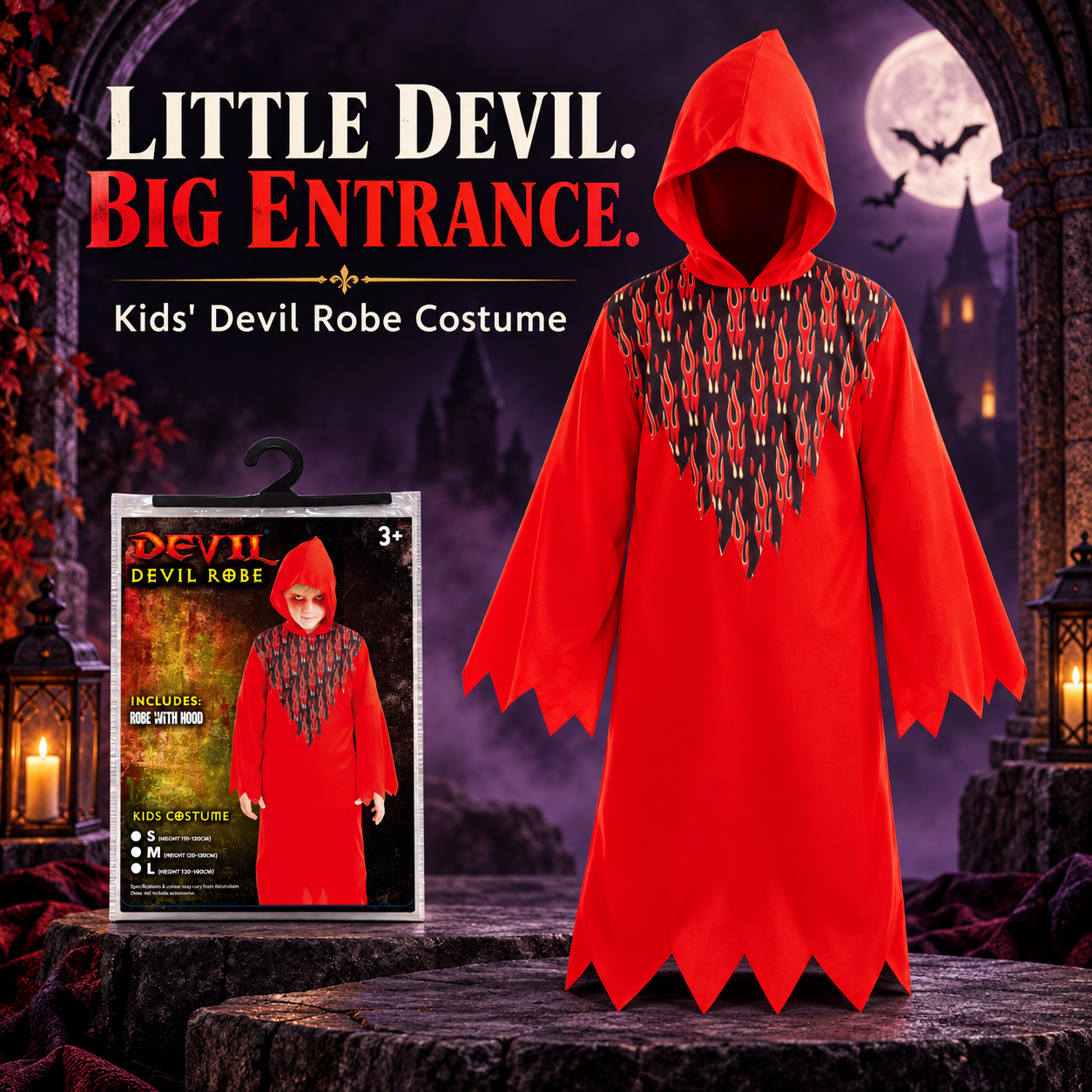 Costume Devil Robe Kids