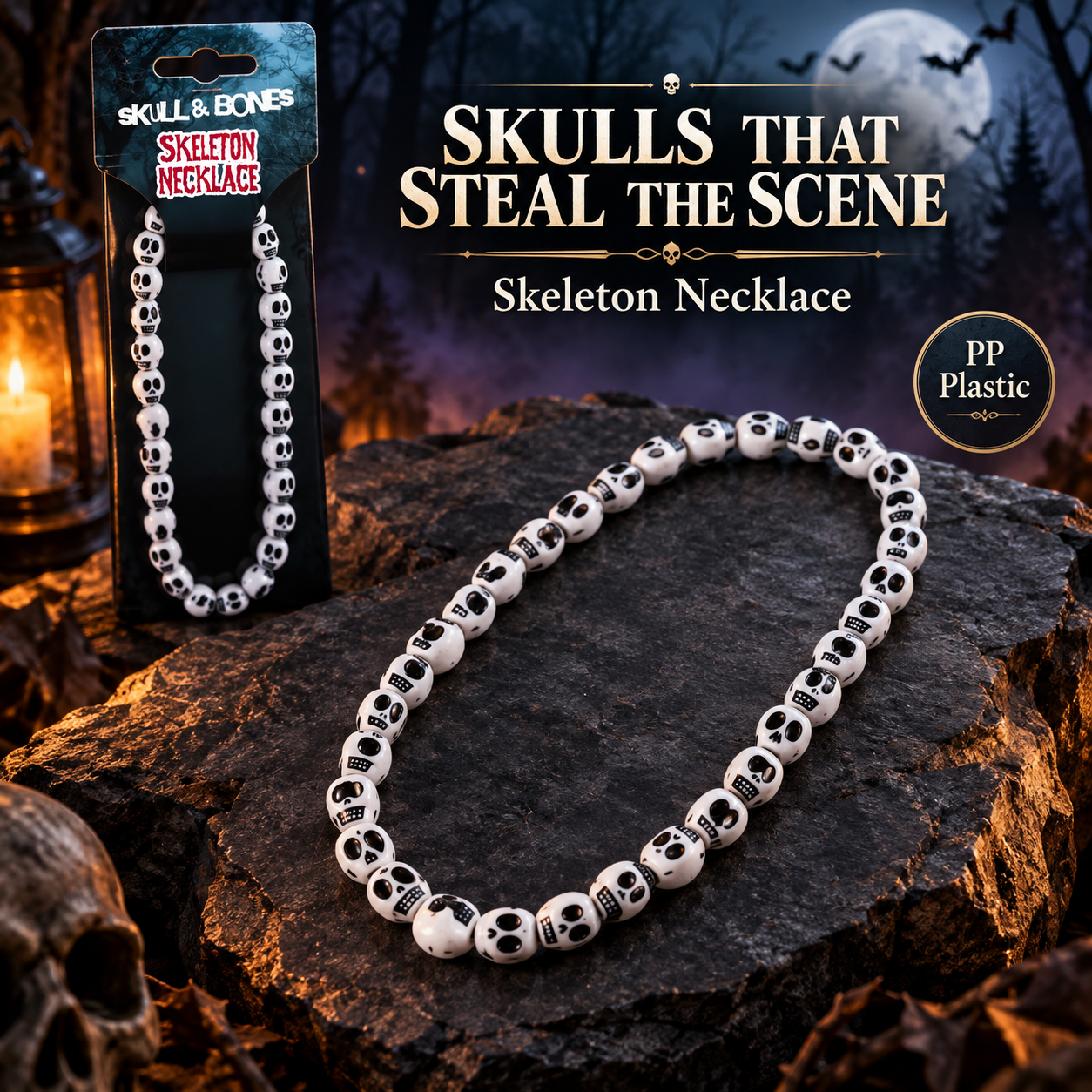 Skeleton Necklace 35cm