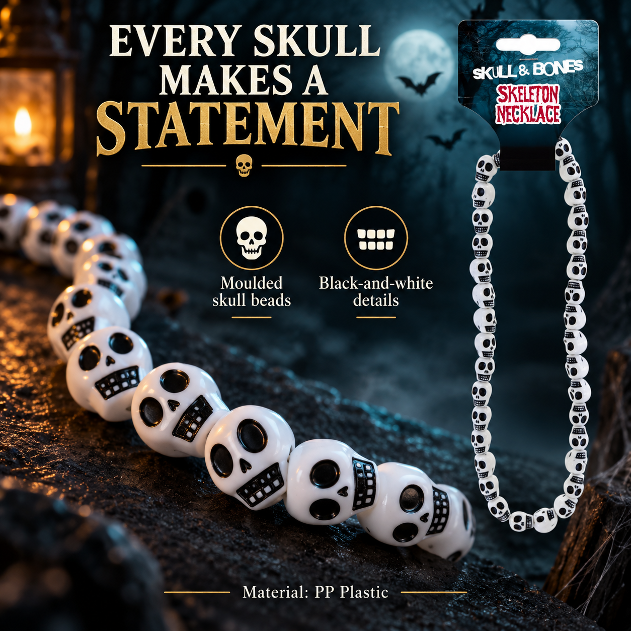 Skeleton Necklace 35cm