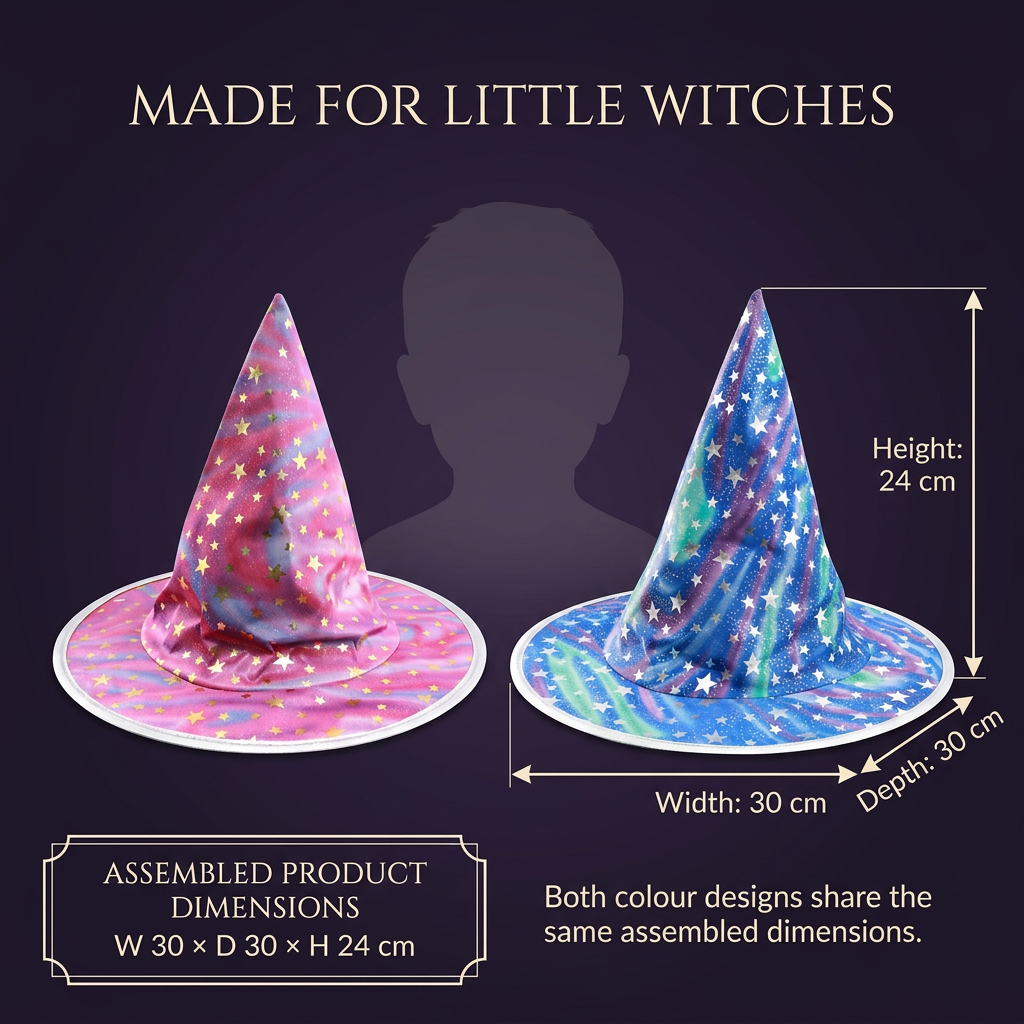 Mystic Star Witch Hat Kids Blue