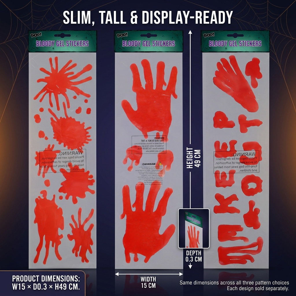 Bloody Gel Sticker Assorted